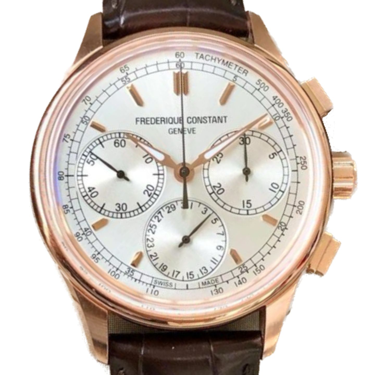 Frederique Constant Manufacture FC-760V4H4 (Unknown (random serial)) - Silver dial 42 mm Steel case (1/1)
