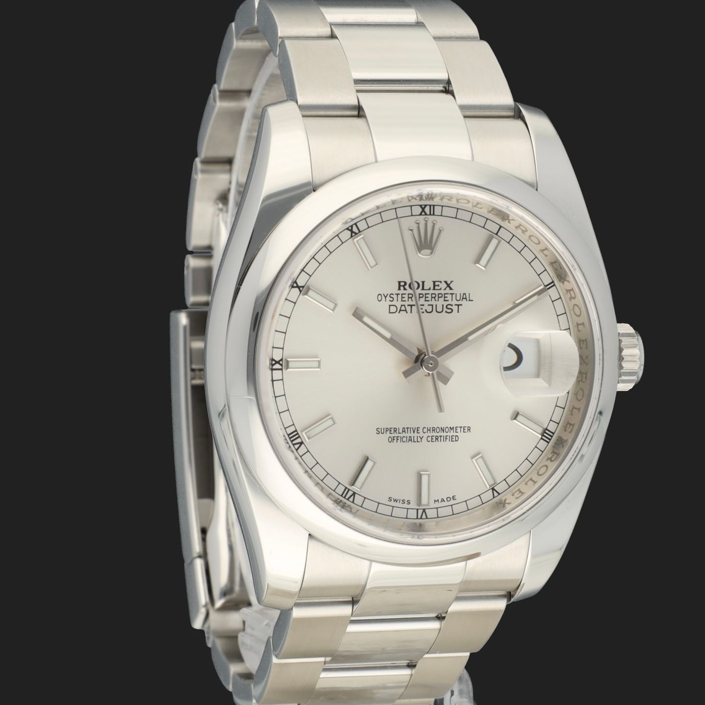 Rolex Datejust 36 116200 (2008) - Silver dial 36 mm Steel case (4/8)