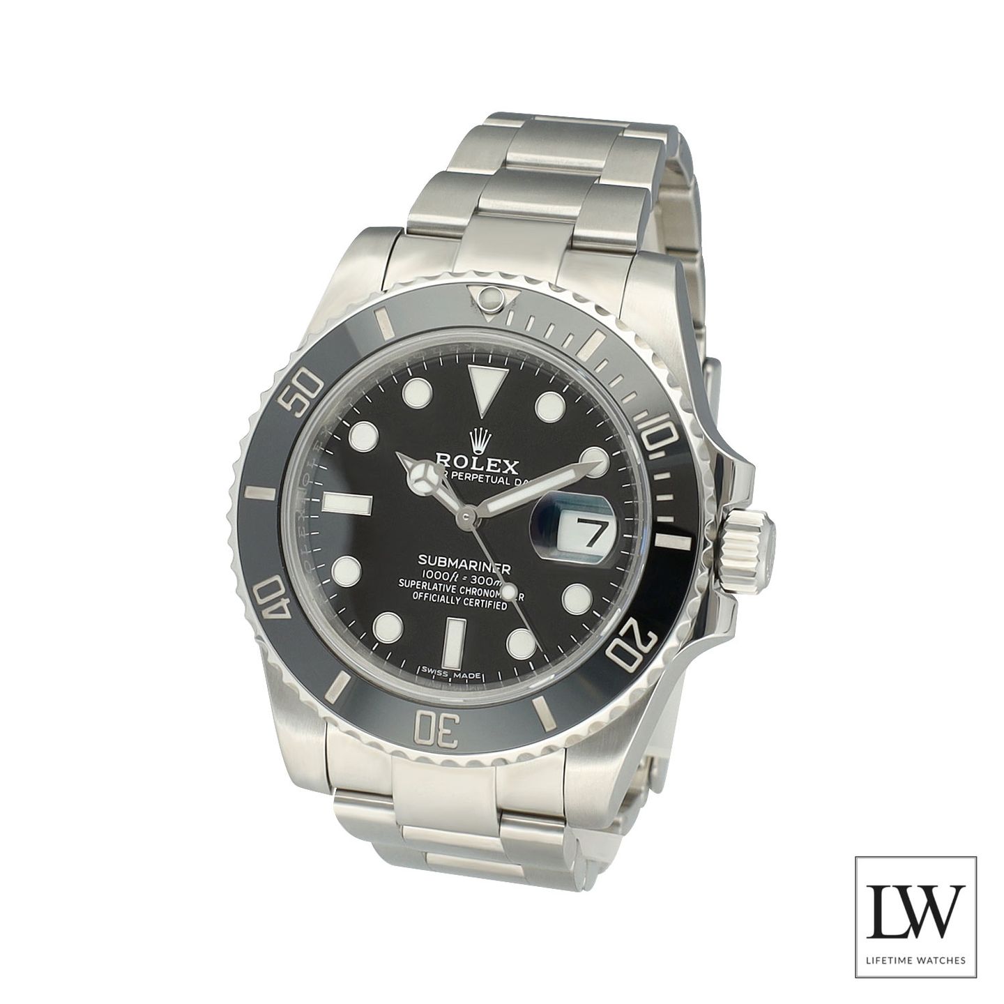 Rolex Submariner Date 116610LN (2016) - Zwart wijzerplaat 40mm Staal (4/8)