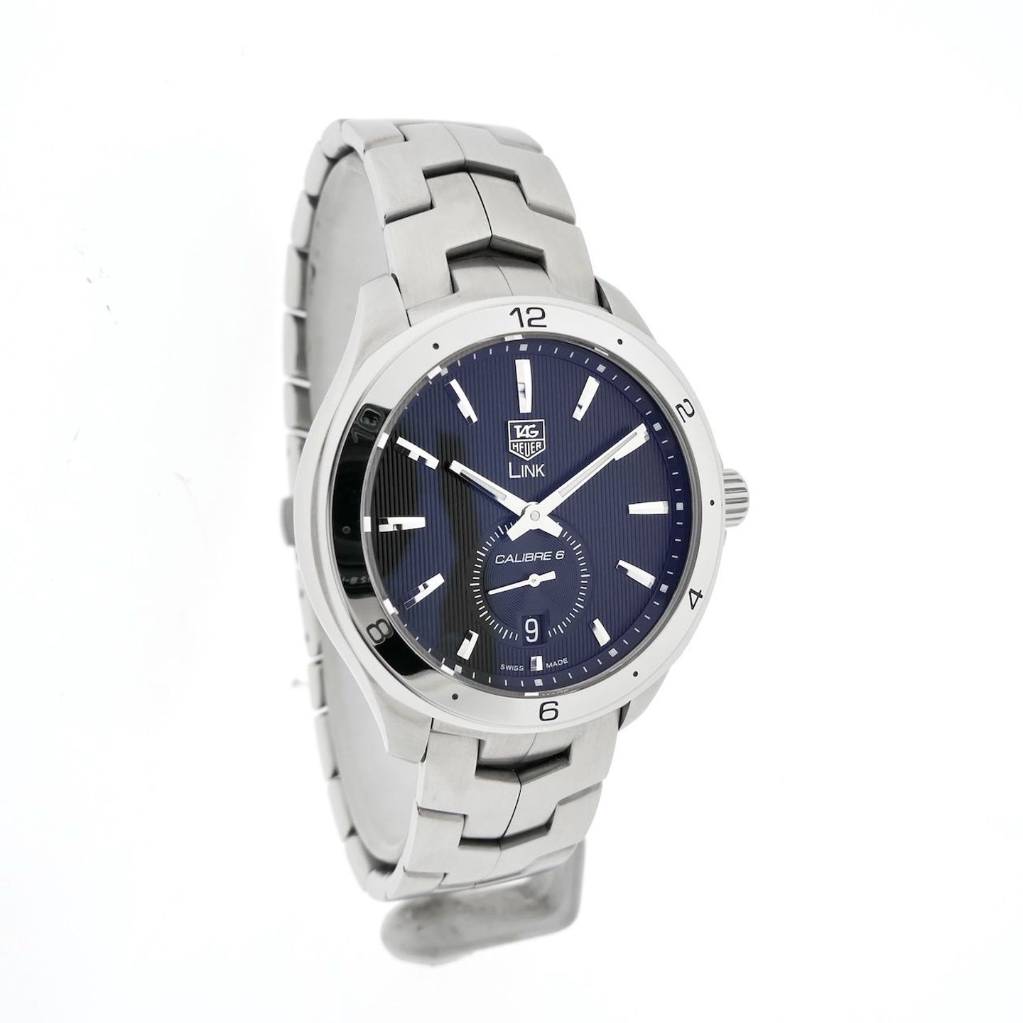 TAG Heuer Link Calibre 6 WAT2110.BA0950 (2024) - Black dial 40 mm Steel case (7/8)