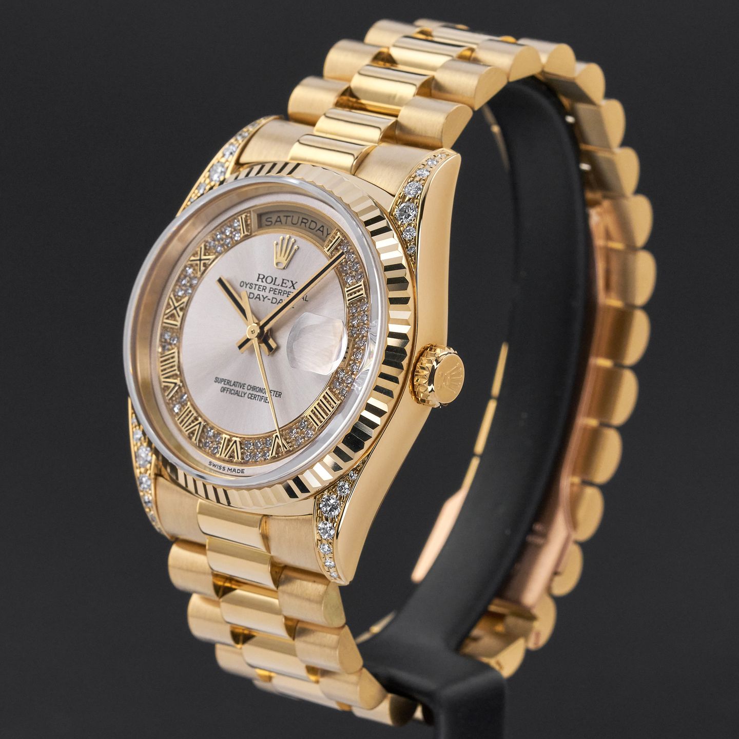 Rolex Day-Date 36 18338 (1991) - Zilver wijzerplaat 36mm Geelgoud (4/8)
