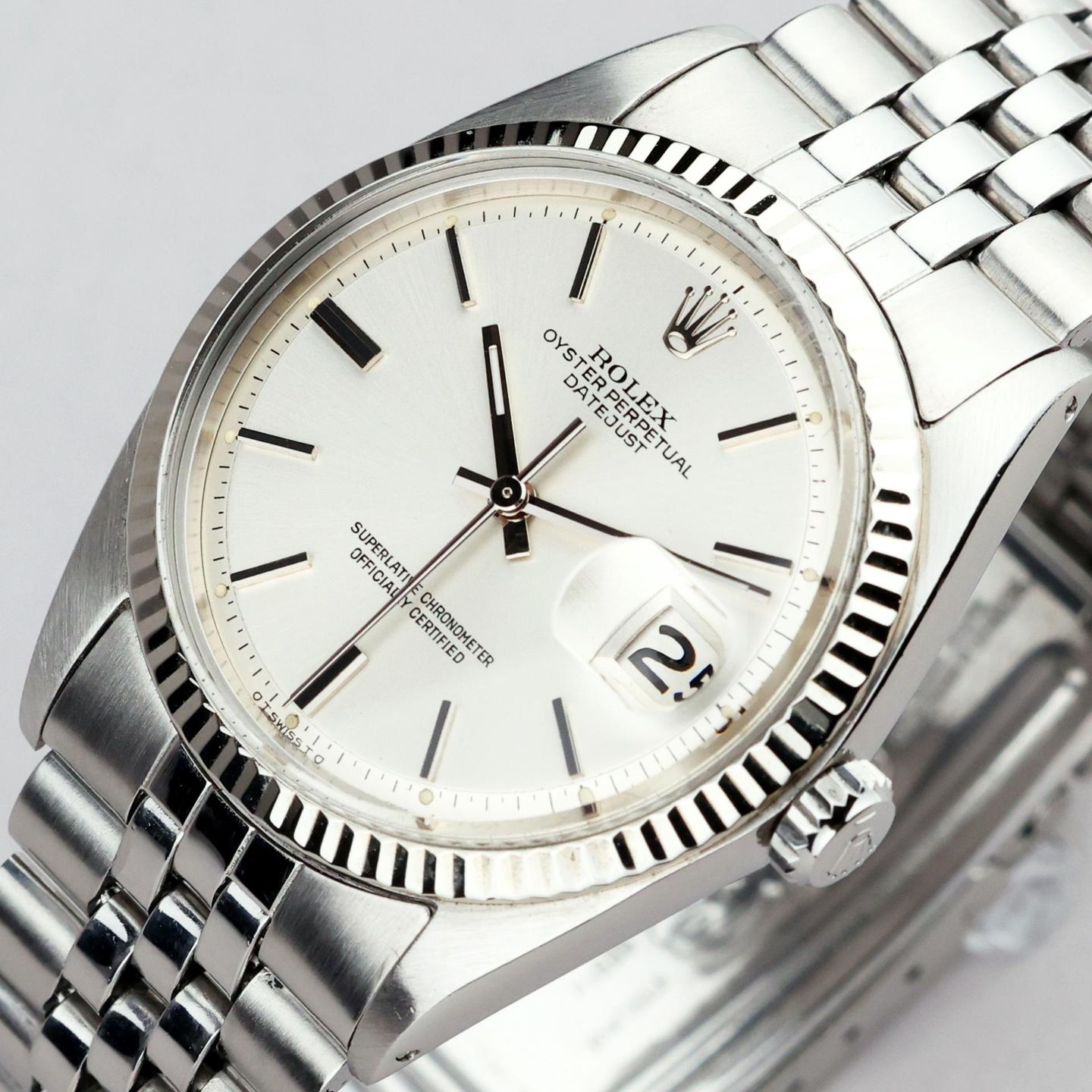 Rolex Datejust 36 16014 (1971) - Silver dial 36 mm Steel case (5/8)