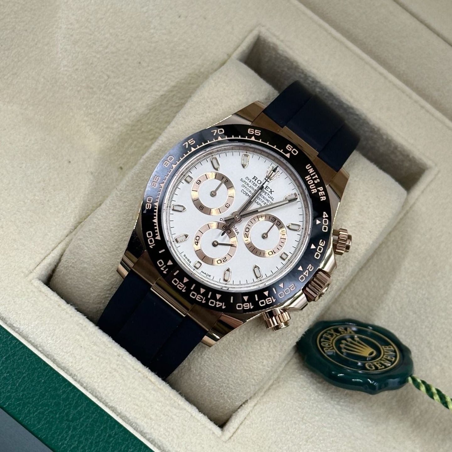 Rolex Daytona 116515LN (2023) - Wit wijzerplaat 40mm Roségoud (7/8)