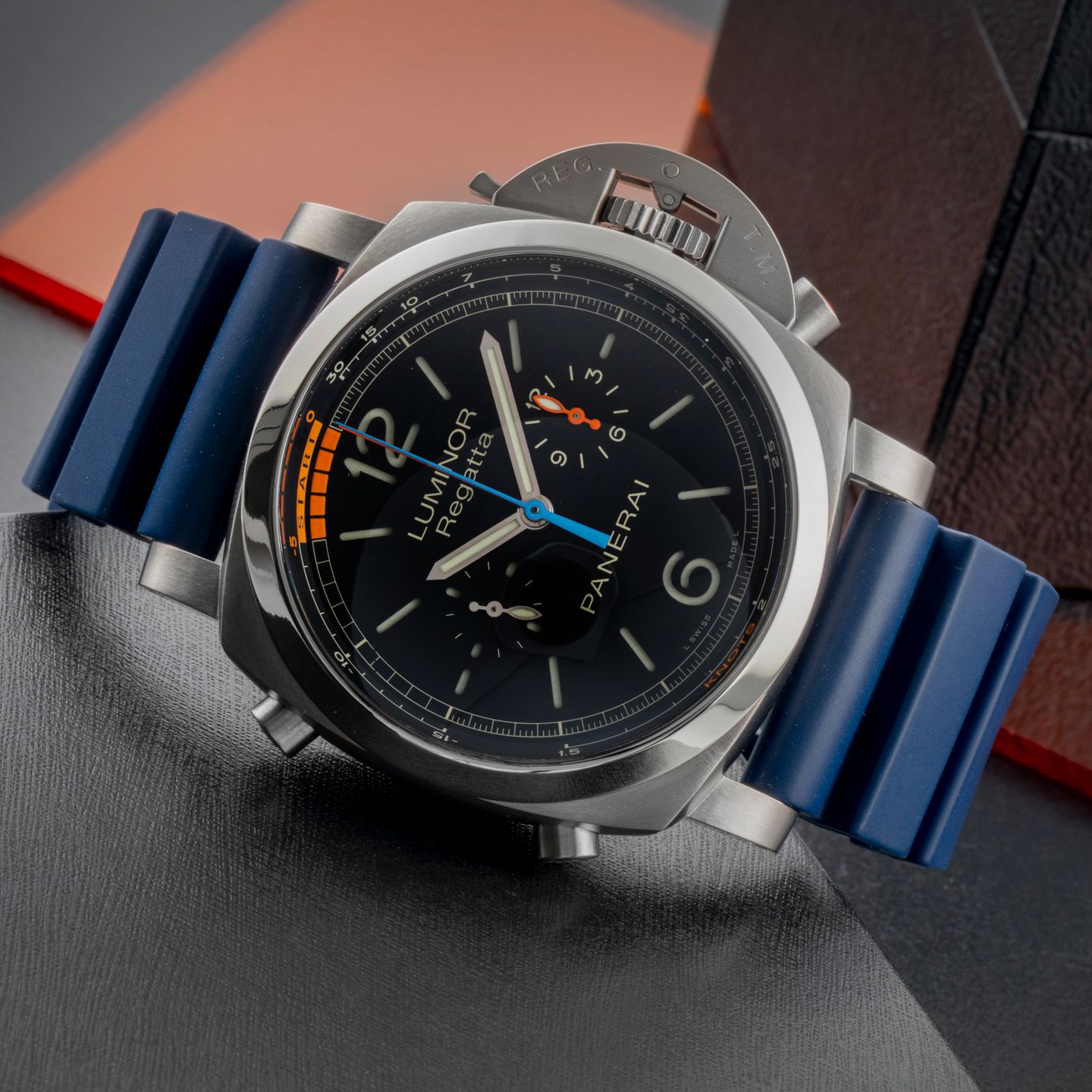 Panerai Luminor 1950 Regatta 3 Days Chrono Flyback PAM00526 (Unknown (random serial)) - Black dial 47 mm Titanium case (2/8)