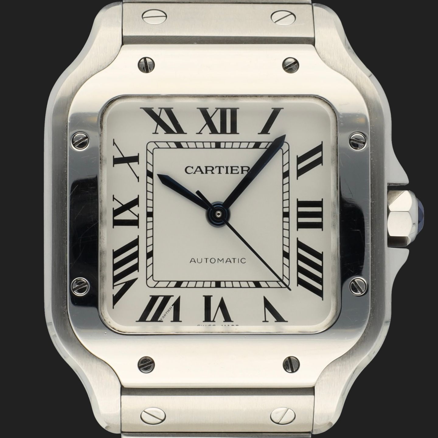Cartier Santos WSSA0029 (2021) - Silver dial 35 mm Steel case (2/8)