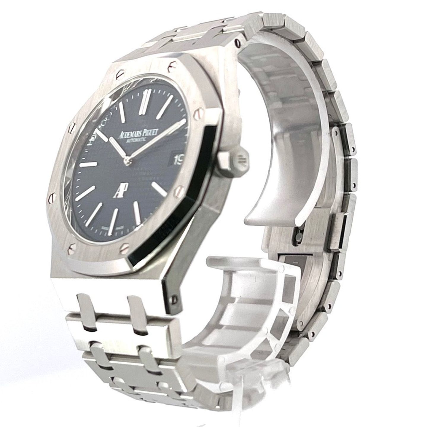 Audemars Piguet Royal Oak Jumbo 15202ST.OO.1240ST.01.A (2021) - Blue dial 39 mm Steel case (2/7)