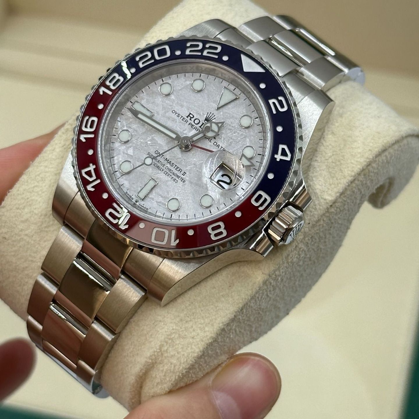 Rolex GMT-Master II 126719BLRO (2020) - Zilver wijzerplaat 40mm Witgoud (8/8)