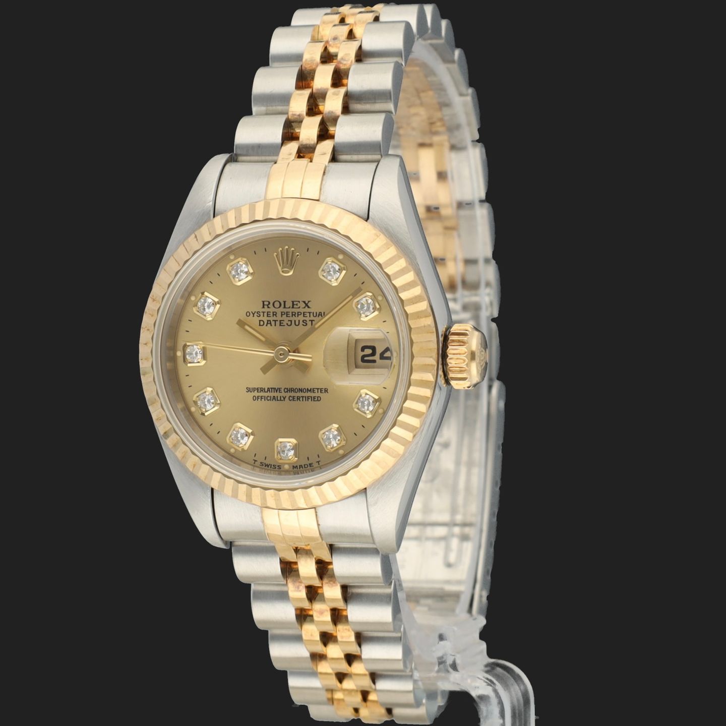 Rolex Lady-Datejust 69173 (1995) - 26mm Goud/Staal (1/8)