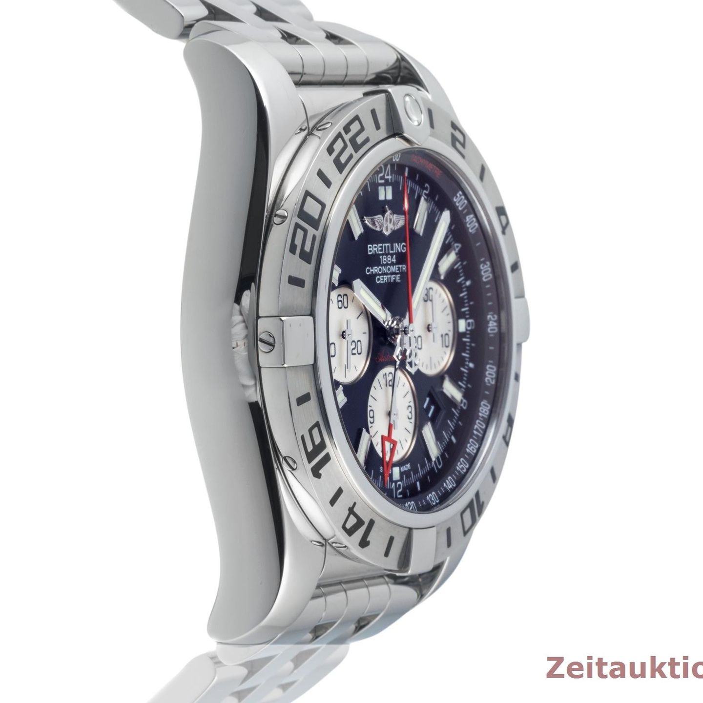 Breitling Chronomat GMT AB041309 (Onbekend (willekeurig serienummer)) - Zwart wijzerplaat 47mm Staal (7/8)