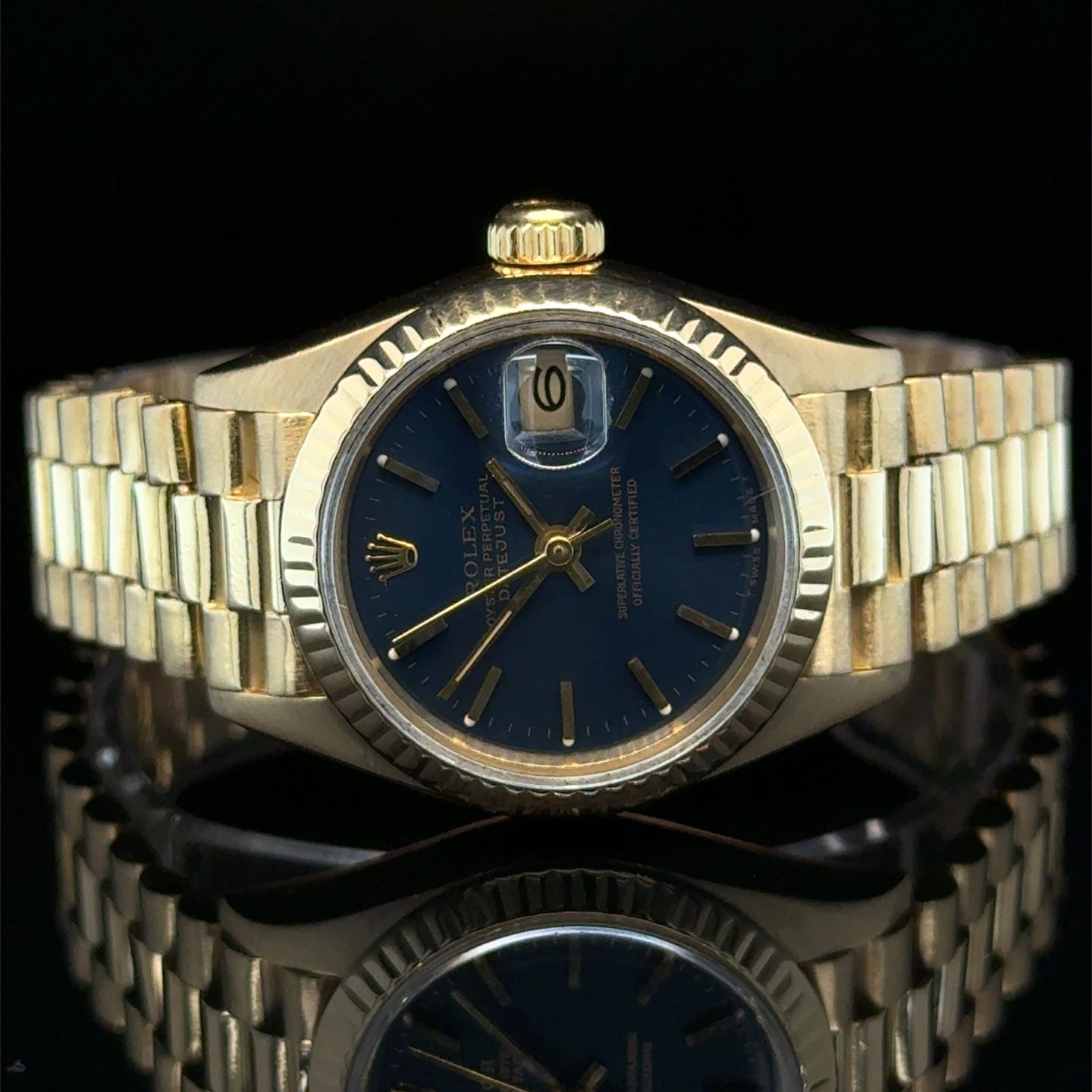 Rolex Lady-Datejust 69178 (1984) - 26 mm Yellow Gold case (7/8)