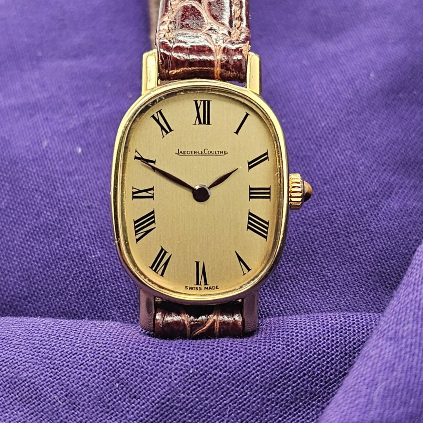 Jaeger-LeCoultre Vintage 8013/179 (1987) - Goud wijzerplaat 19mm Geelgoud (4/5)