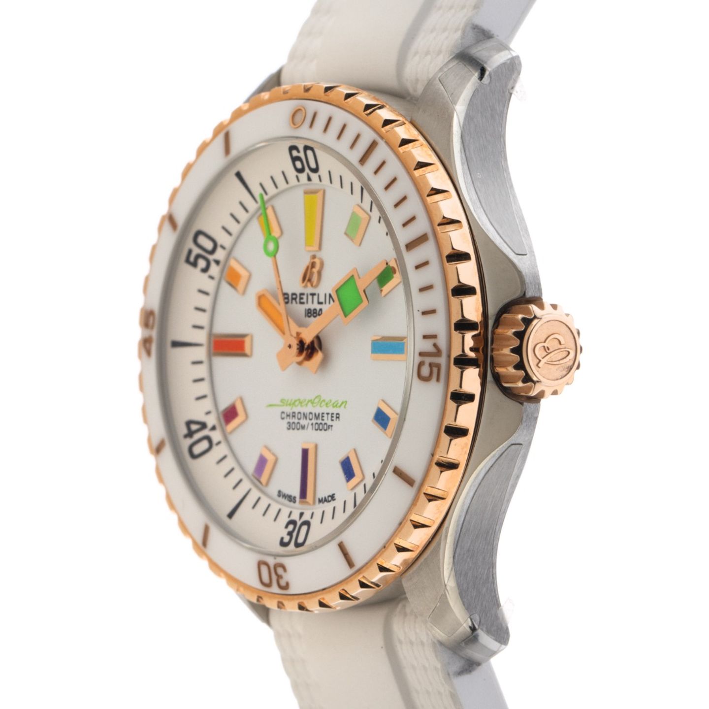 Breitling Superocean 36 U17377211A1S1 (2026) - White dial 37 mm Ceramic case (5/7)