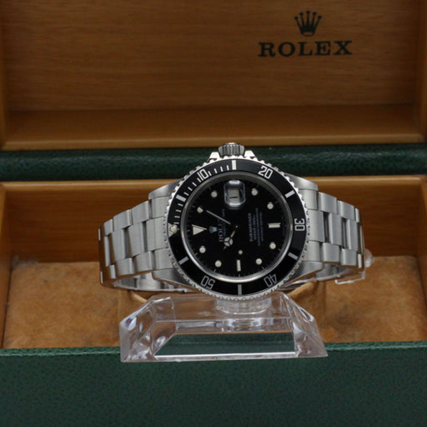 Rolex Submariner Date 16800 (1987) - Zwart wijzerplaat 40mm Staal (3/6)