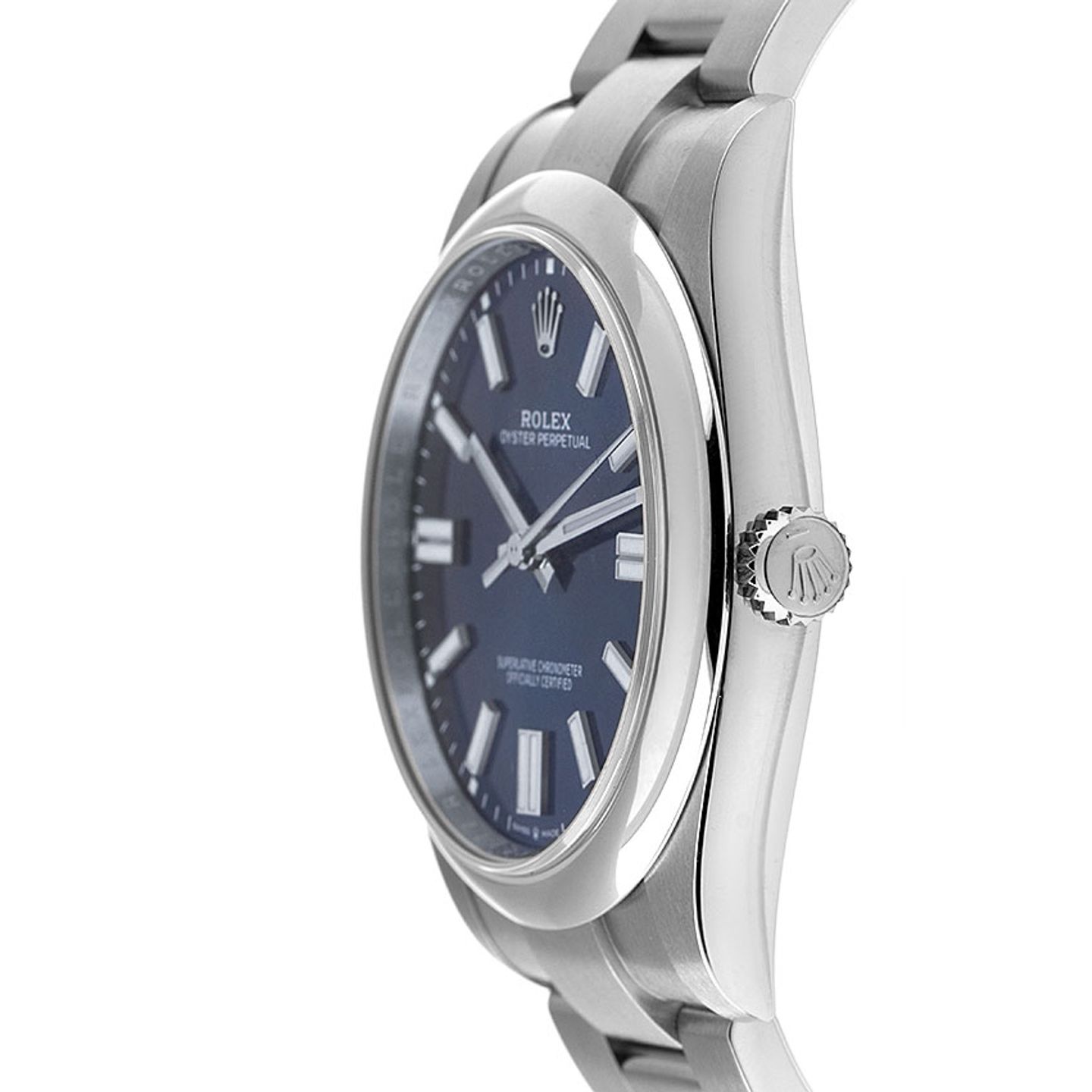 Rolex Oyster Perpetual 41 124300 (2021) - Blue dial 41 mm Steel case (4/8)