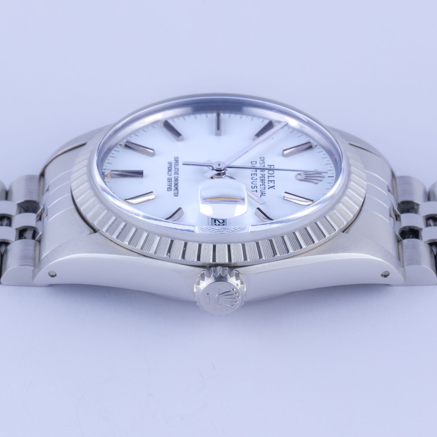 Rolex Datejust 36 16030 (1987) - White dial 36 mm Steel case (6/8)