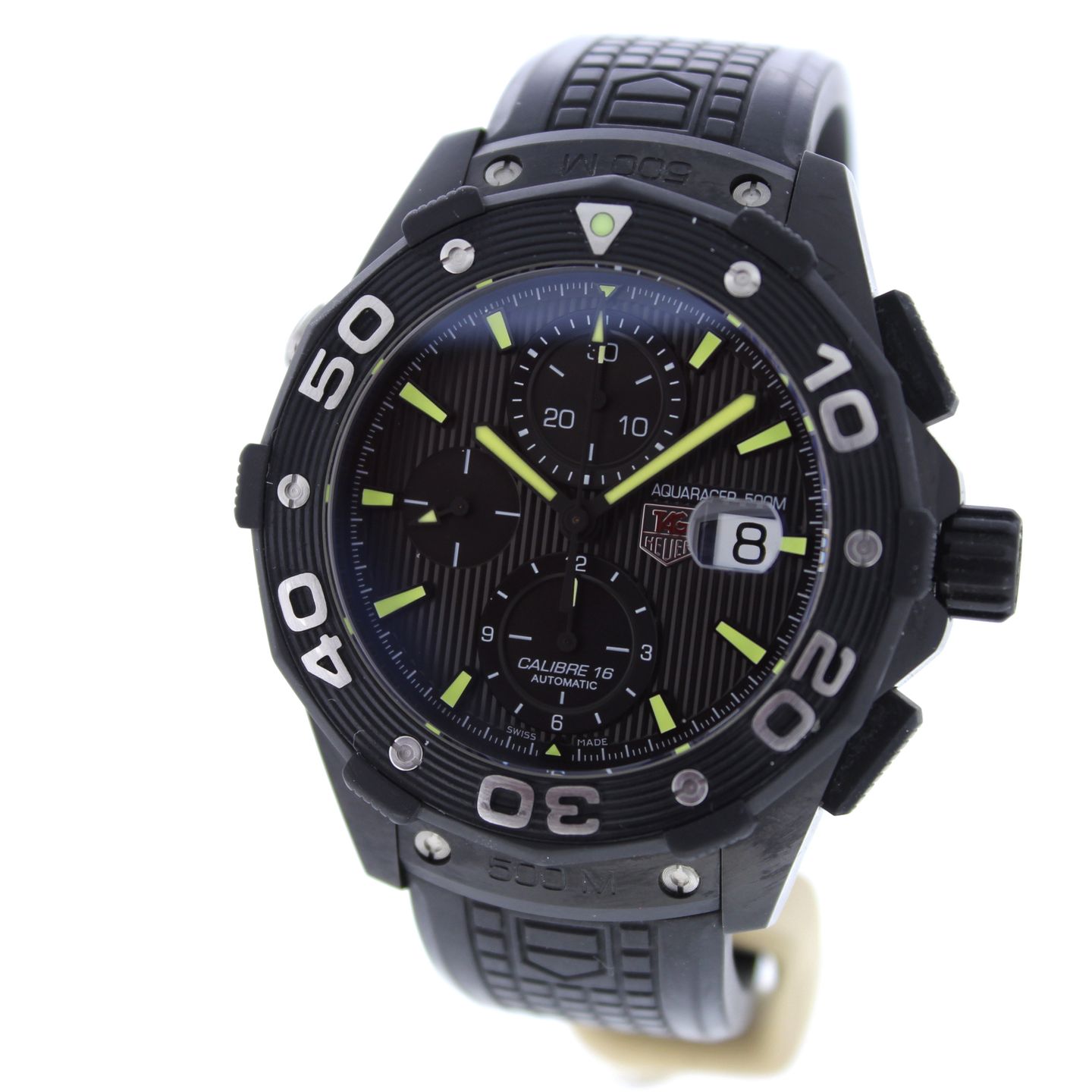 TAG Heuer Aquaracer 500M CAJ2180.FT6023 (2012) - Black dial 44 mm Titanium case (1/7)