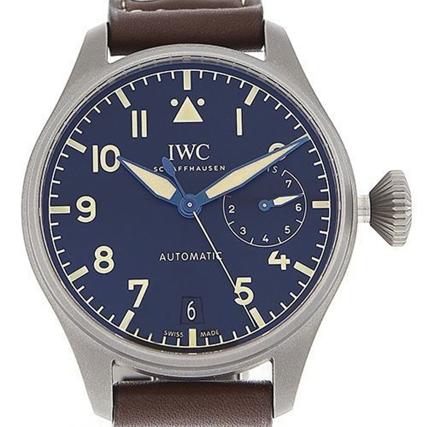 IWC Big Pilot IW501004 (2024) - Zwart wijzerplaat 46mm Titanium (1/4)