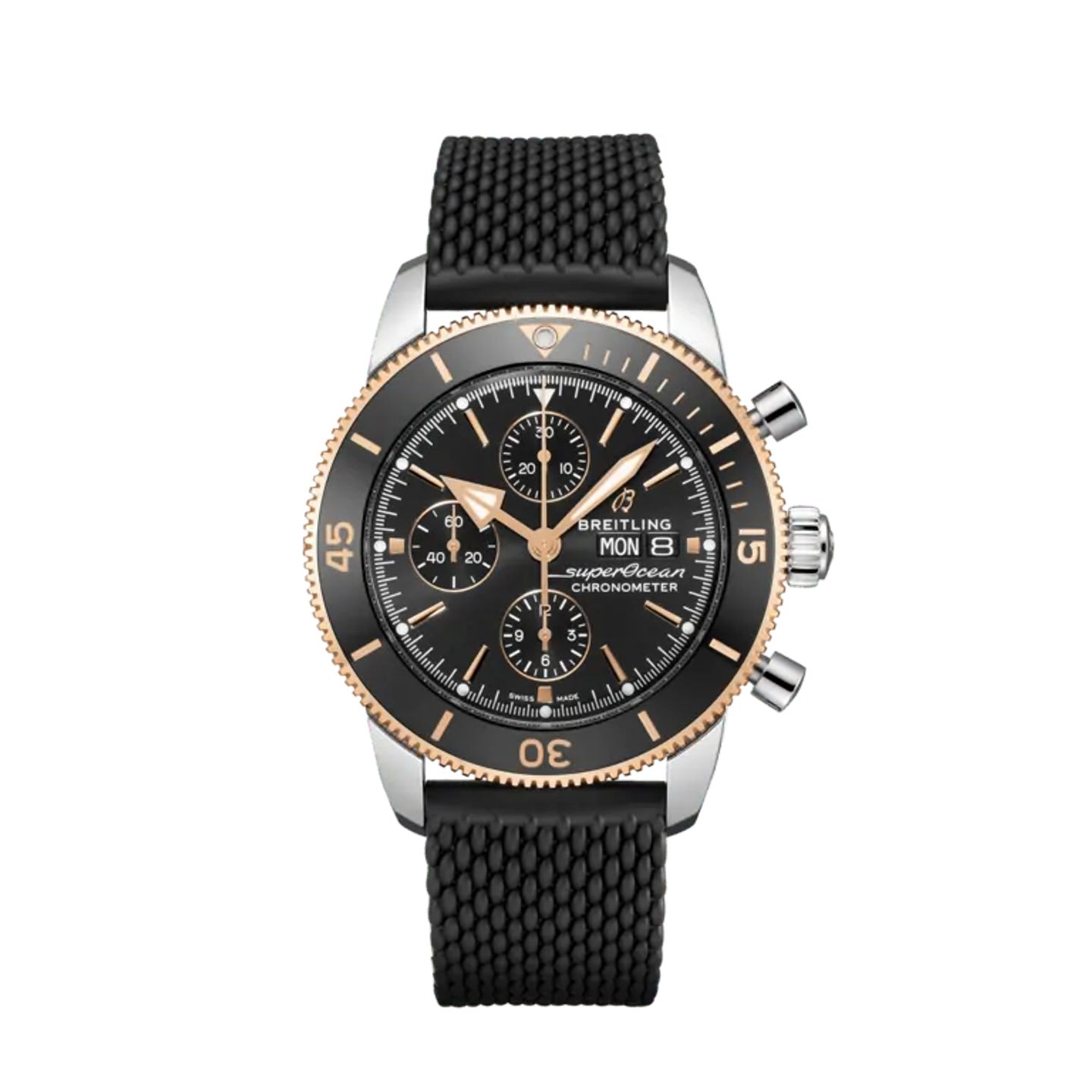 Breitling Superocean Heritage II Chronograph U13313121B1S1 (2024) - Zwart wijzerplaat 44mm Staal (1/1)