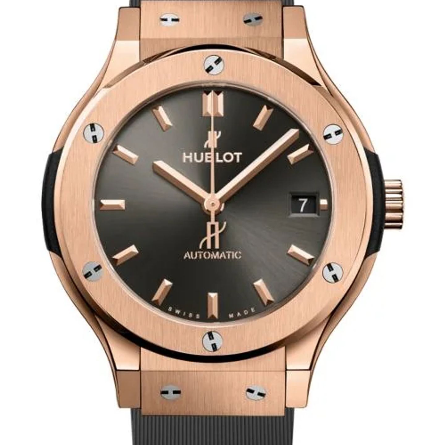 Hublot Classic Fusion Racing Grey 565.OX.7081.RX (2026) - Grijs wijzerplaat 38mm Roségoud (1/1)
