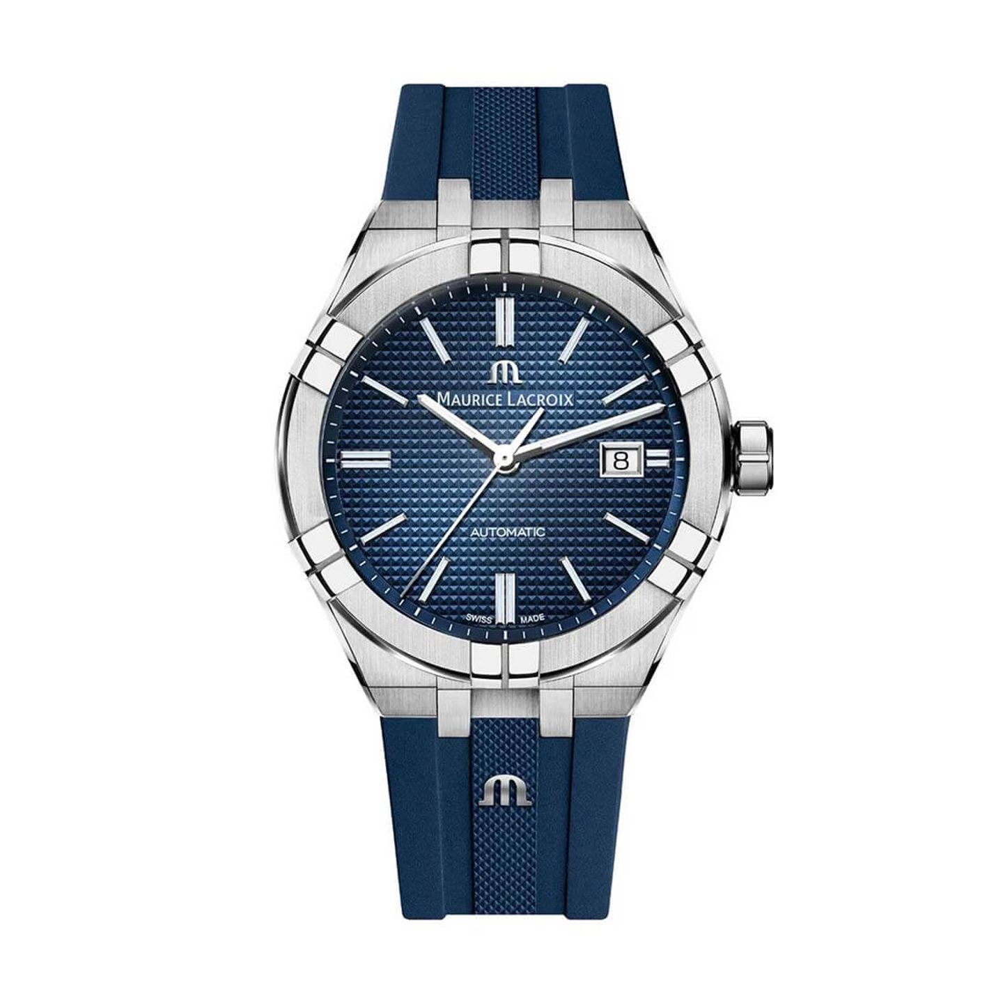 Maurice Lacroix Aikon AI6008-SS000-430-4 (2024) - Blue dial 42 mm Steel case (3/3)