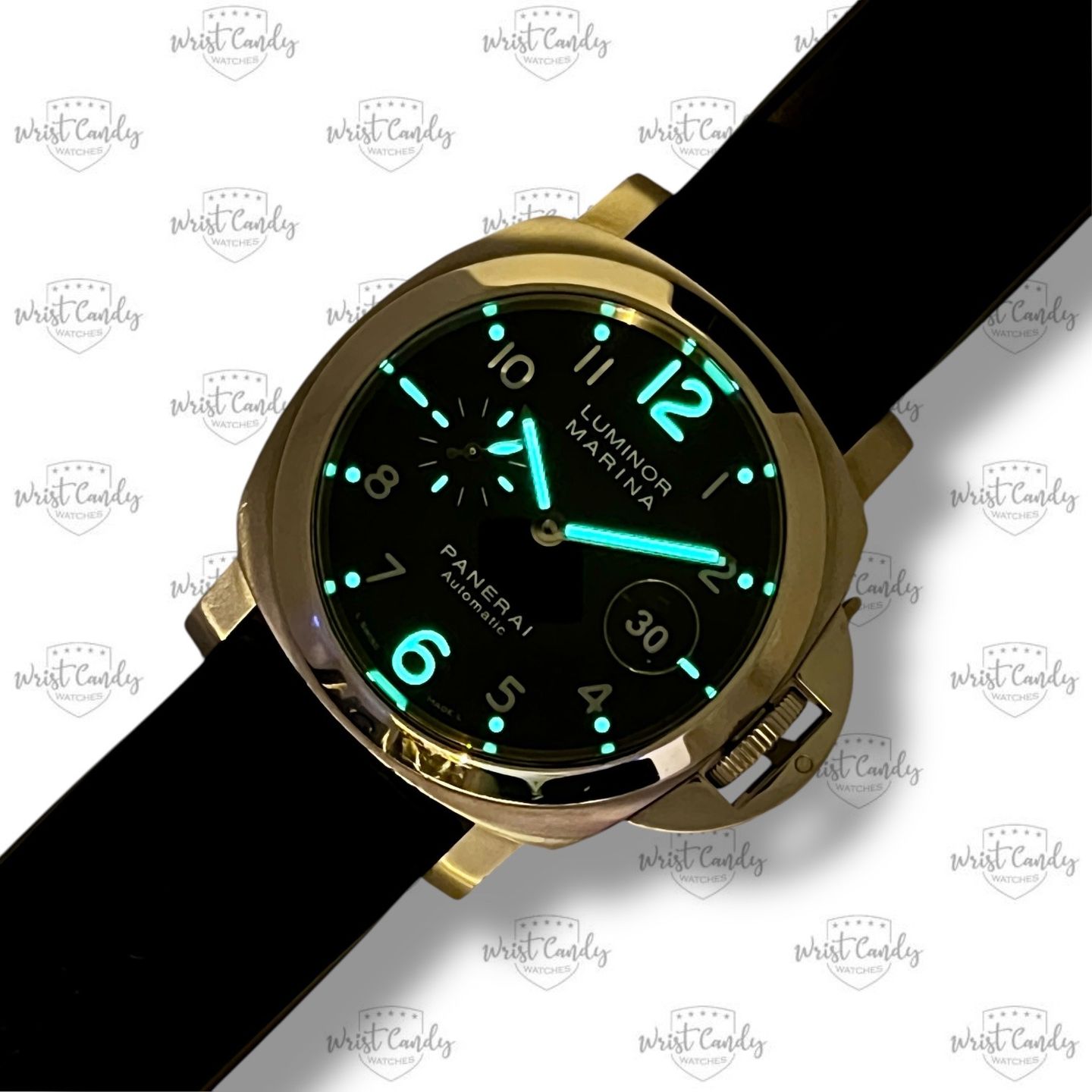 Panerai Luminor Marina Automatic PAM00164 (2007) - Zwart wijzerplaat 44mm Staal (4/8)