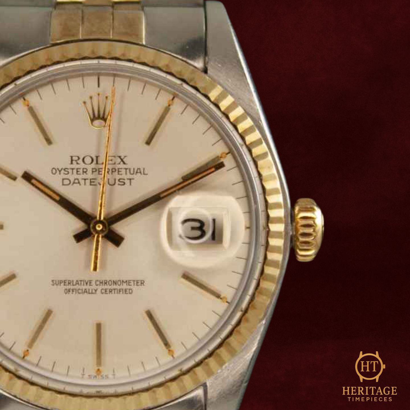 Rolex Datejust 36 16013 (1978) - 36 mm Gold/Steel case (3/8)