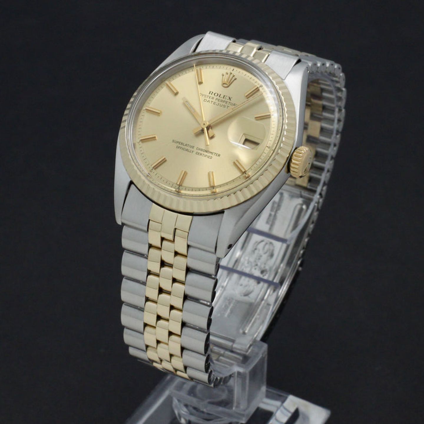 Rolex Datejust 1601 (1972) - Goud wijzerplaat 36mm Goud/Staal (5/7)