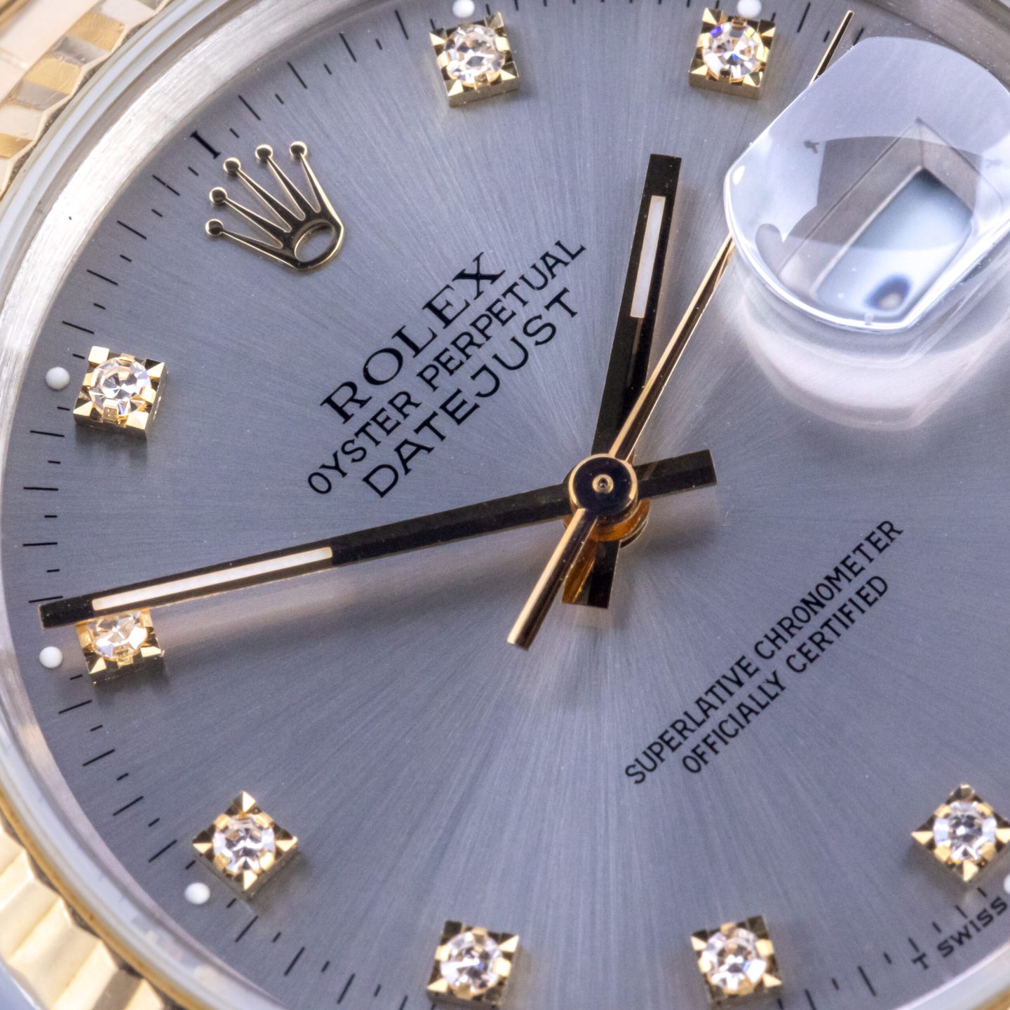 Rolex Datejust 36 16233 (1990) - Silver dial 36 mm Gold/Steel case (2/8)