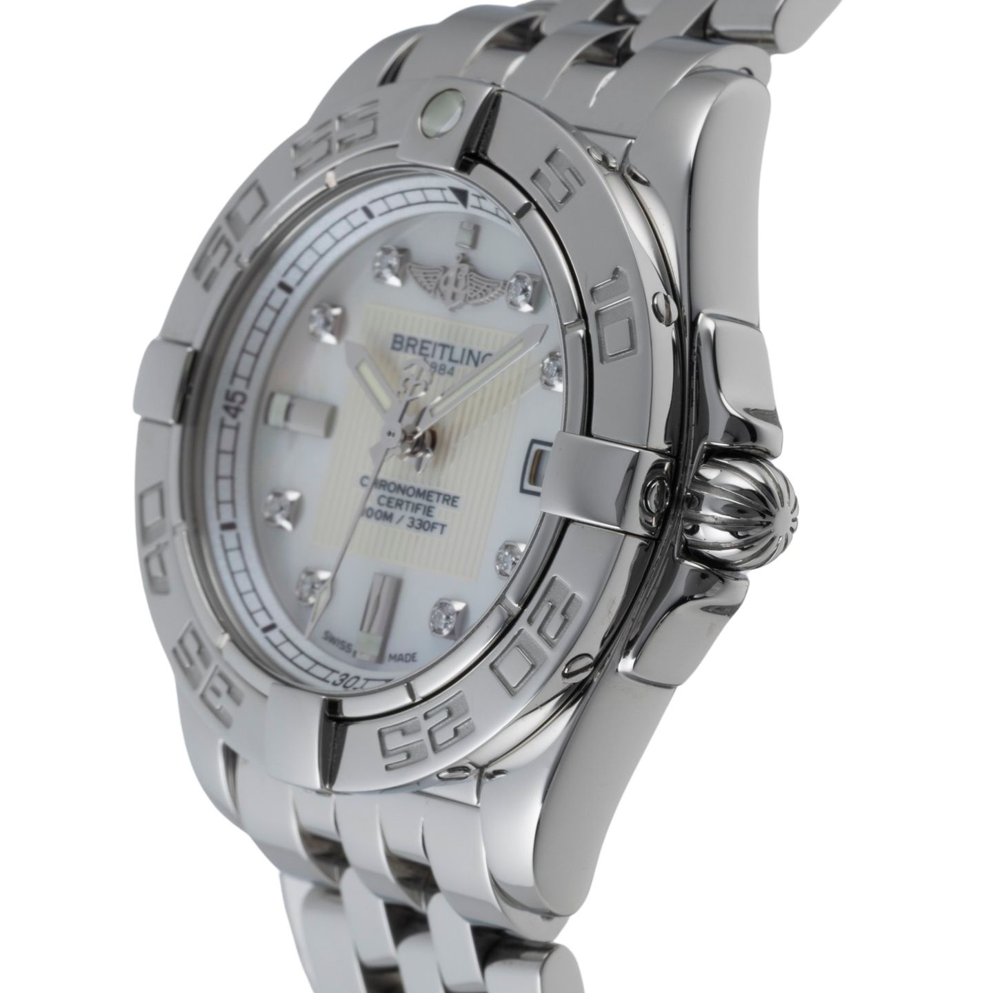 Breitling Galactic 32 A71356L2.A708.116X (Unknown (random serial)) - White dial 32 mm Steel case (6/8)