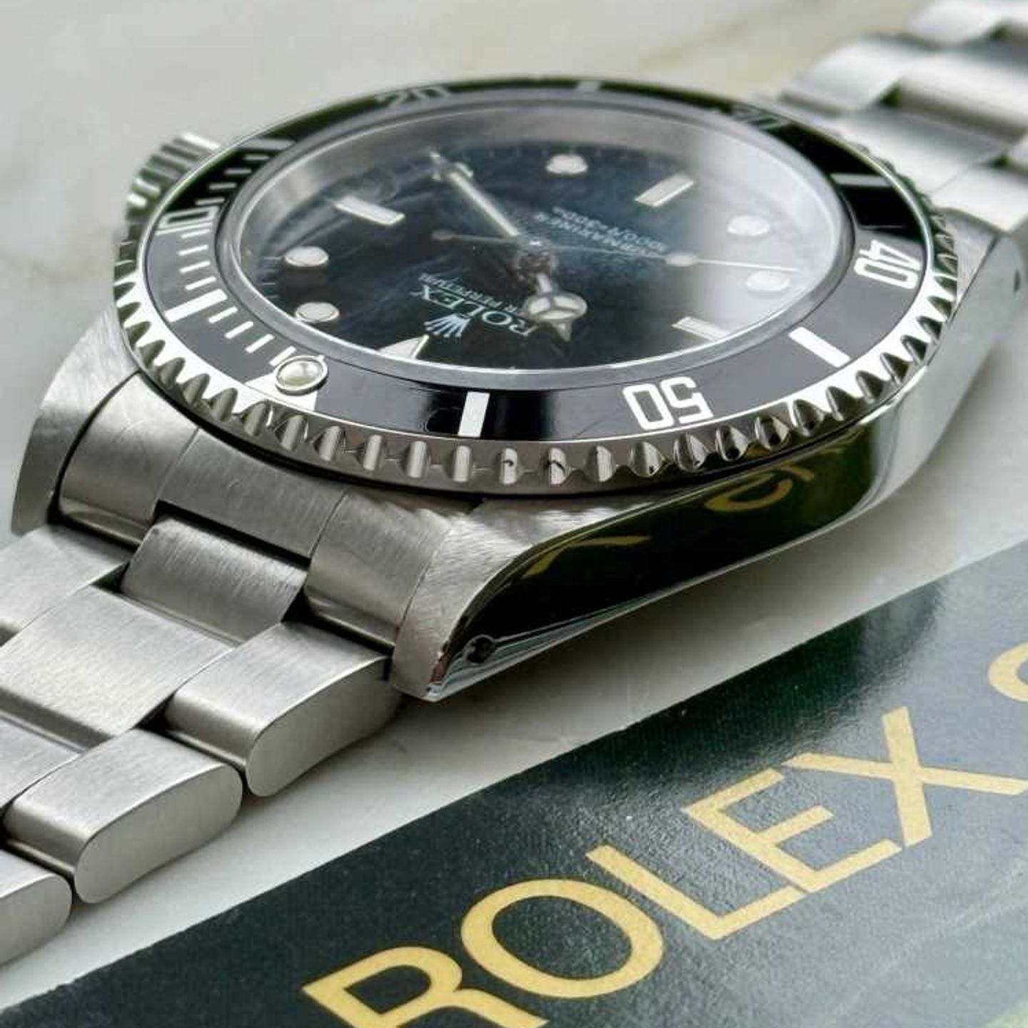 Rolex Submariner No Date 14060 (1993) - Zwart wijzerplaat 40mm Staal (8/8)