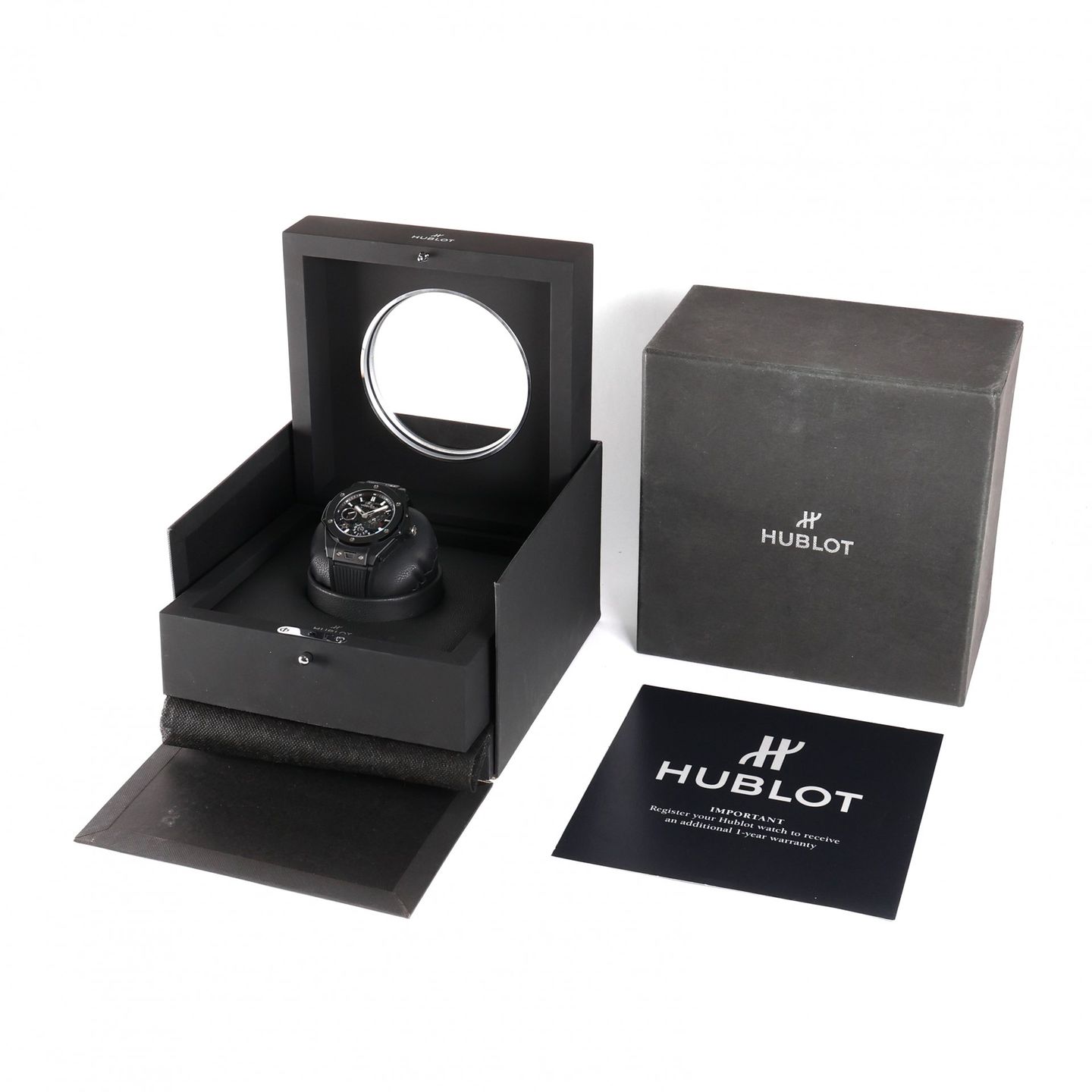 Hublot Big Bang Meca-10 414.CI.1123.RX (2020) - Transparant wijzerplaat 45mm Keramiek (3/3)