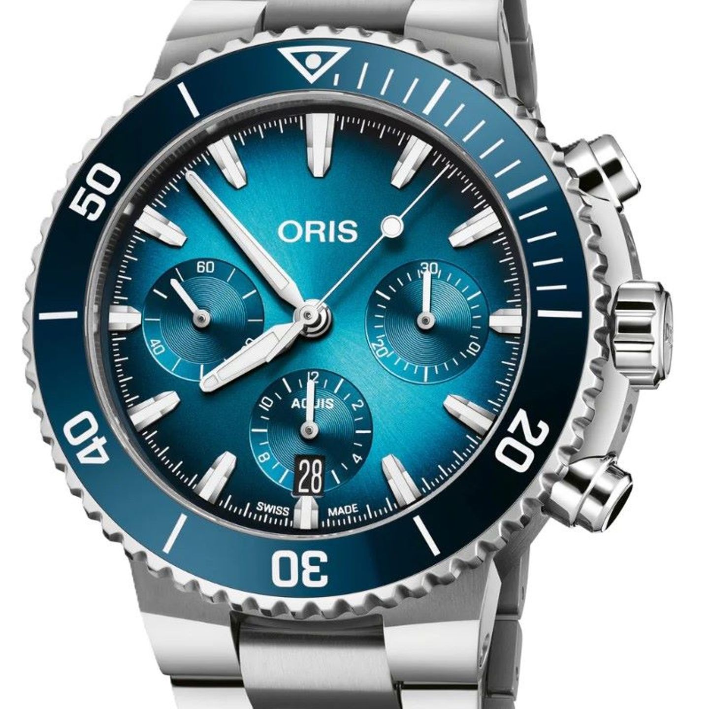 Oris Aquis Chronograph 01 771 7793 4155-07 8 23 01PEB (2026) - Blue dial 44 mm Steel case (1/1)