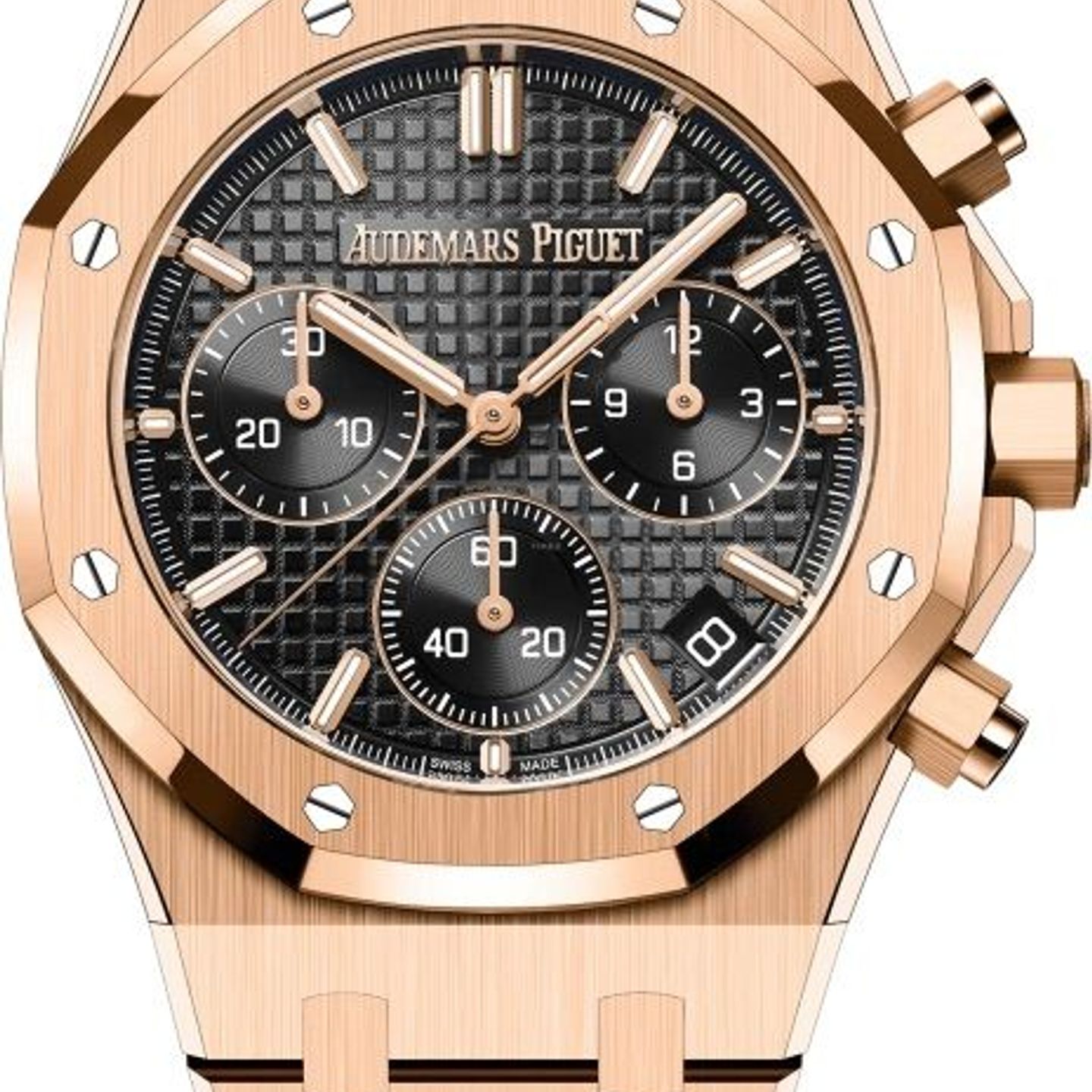 Audemars Piguet Royal Oak Chronograph 26240OR.OO.1320OR.02 (2024) - Zwart wijzerplaat 41mm Roségoud (1/1)