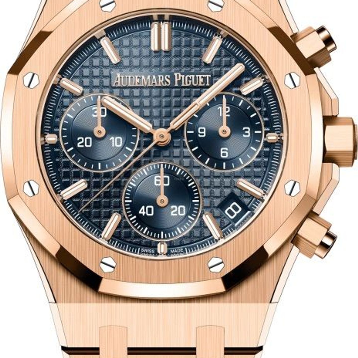 Audemars Piguet Royal Oak Chronograph 26240OR.OO.1320OR.01 (2024) - Blauw wijzerplaat 41mm Roségoud (1/1)