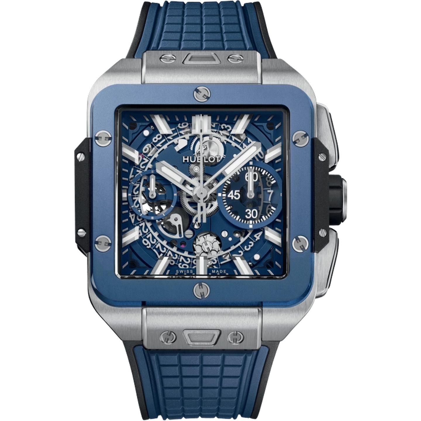 Hublot Square Bang 821.NL.5170.RX (2025) - Transparent dial 42 mm Titanium case (1/1)