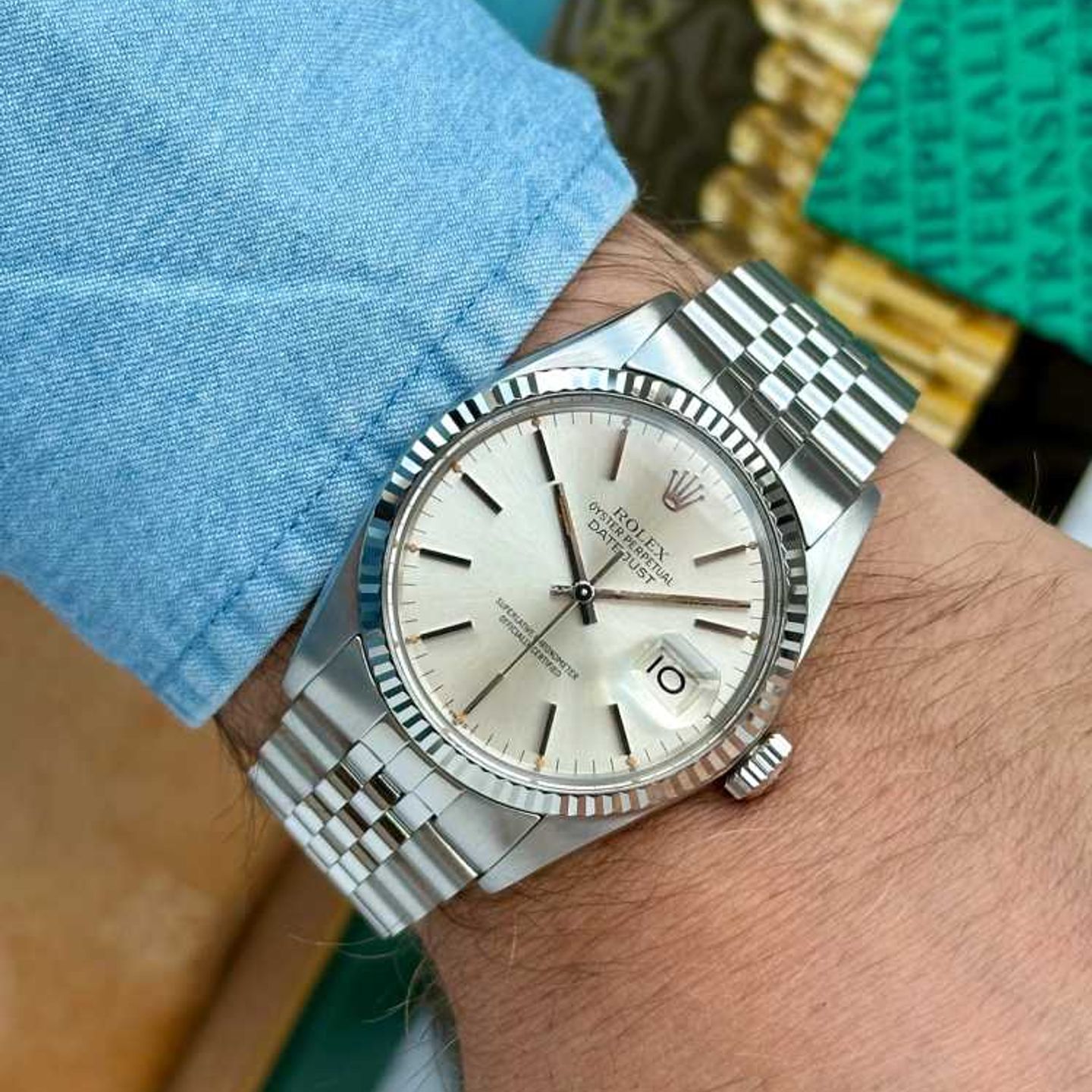 Rolex Datejust 36 16014 (1988) - Silver dial 36 mm Steel case (5/8)