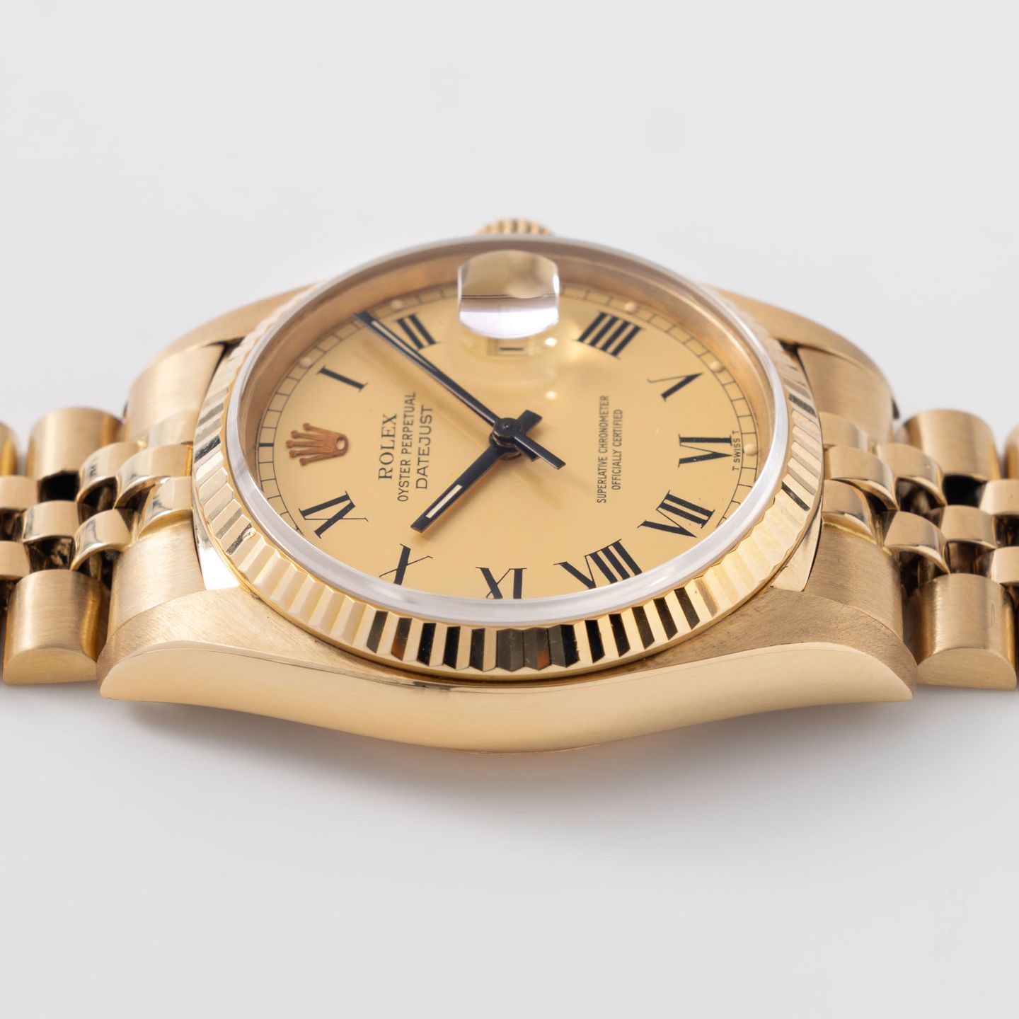 Rolex Datejust 36 16018 (1979) - Champagne dial 36 mm Yellow Gold case (6/8)