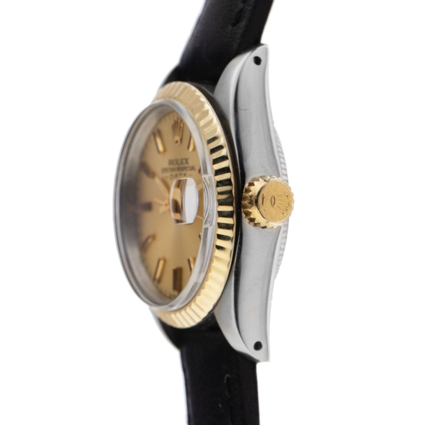 Rolex Lady-Datejust 6917 (1975) - Champagne dial 26 mm Gold/Steel case (4/8)