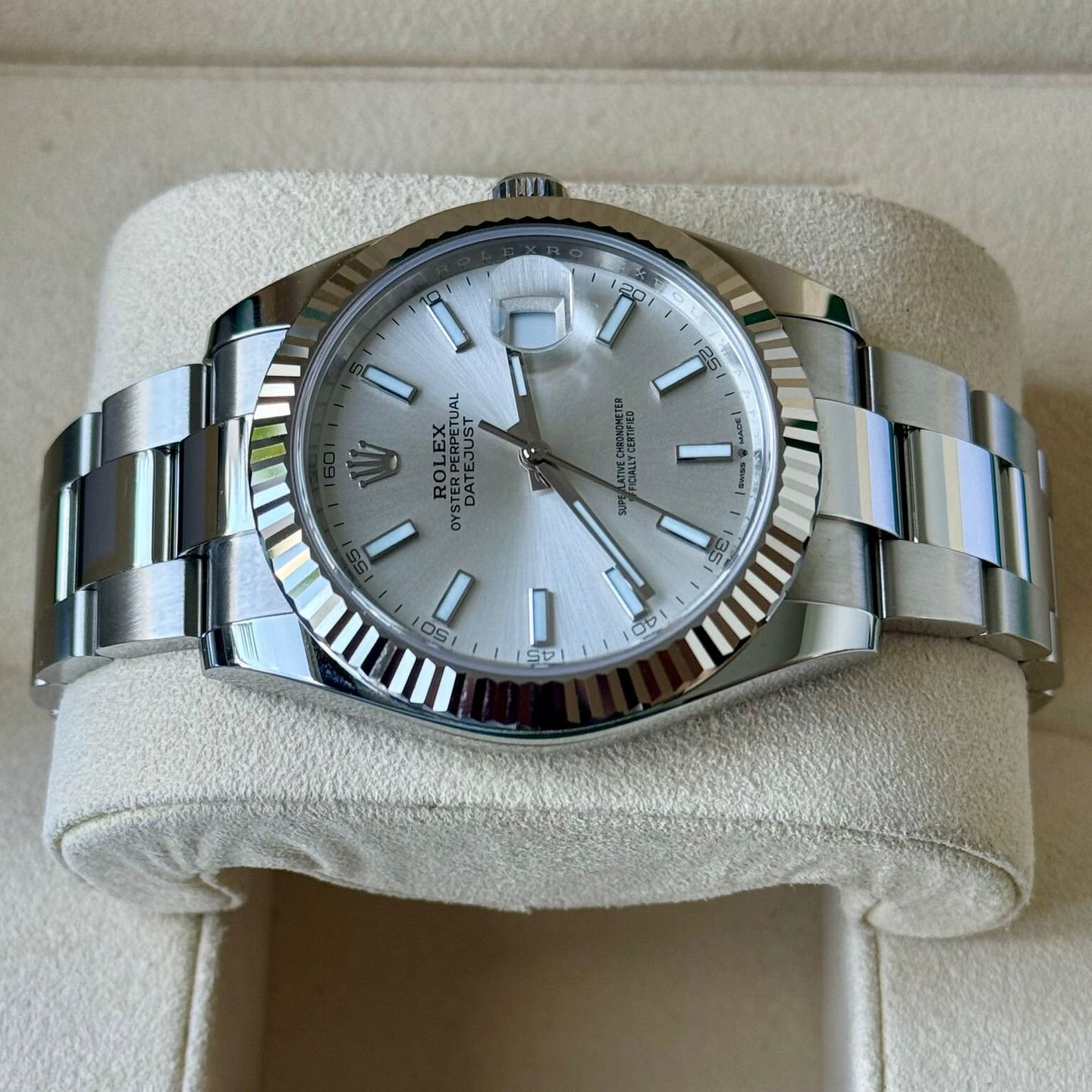 Rolex Datejust 41 126334 (2023) - Zilver wijzerplaat 41mm Staal (5/7)