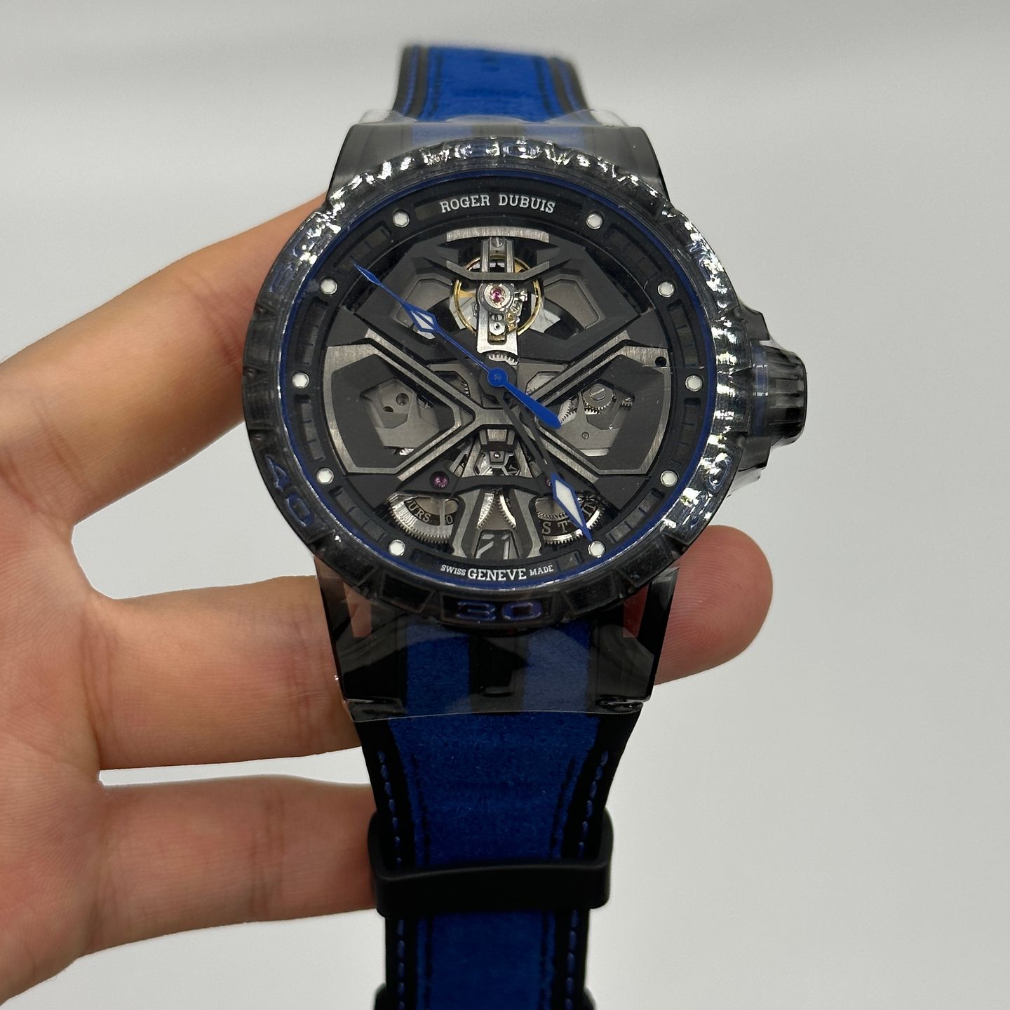 Roger Dubuis Excalibur RDDBEX0749 (2024) - Transparant wijzerplaat 45mm Titanium (2/5)