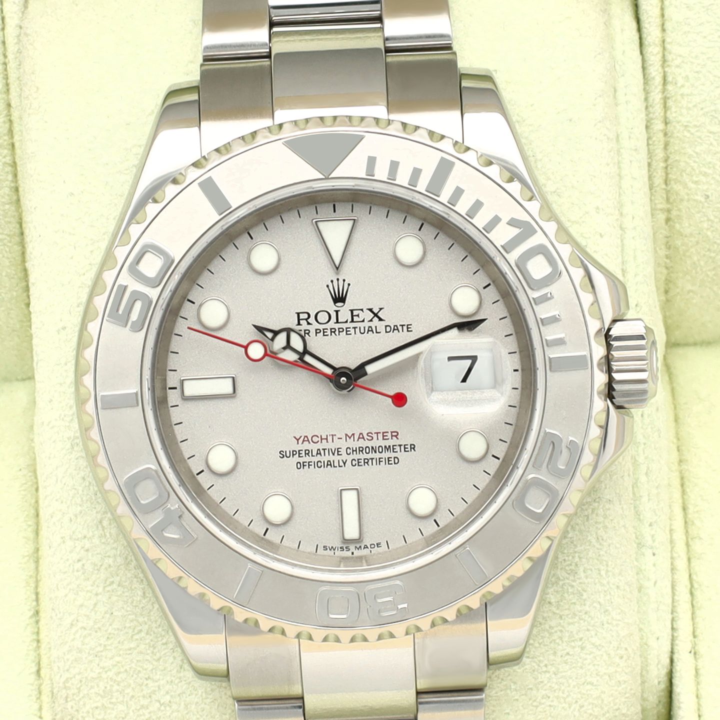 Rolex Yacht-Master 40 116622 (2007) - Zilver wijzerplaat 40mm Staal (1/8)