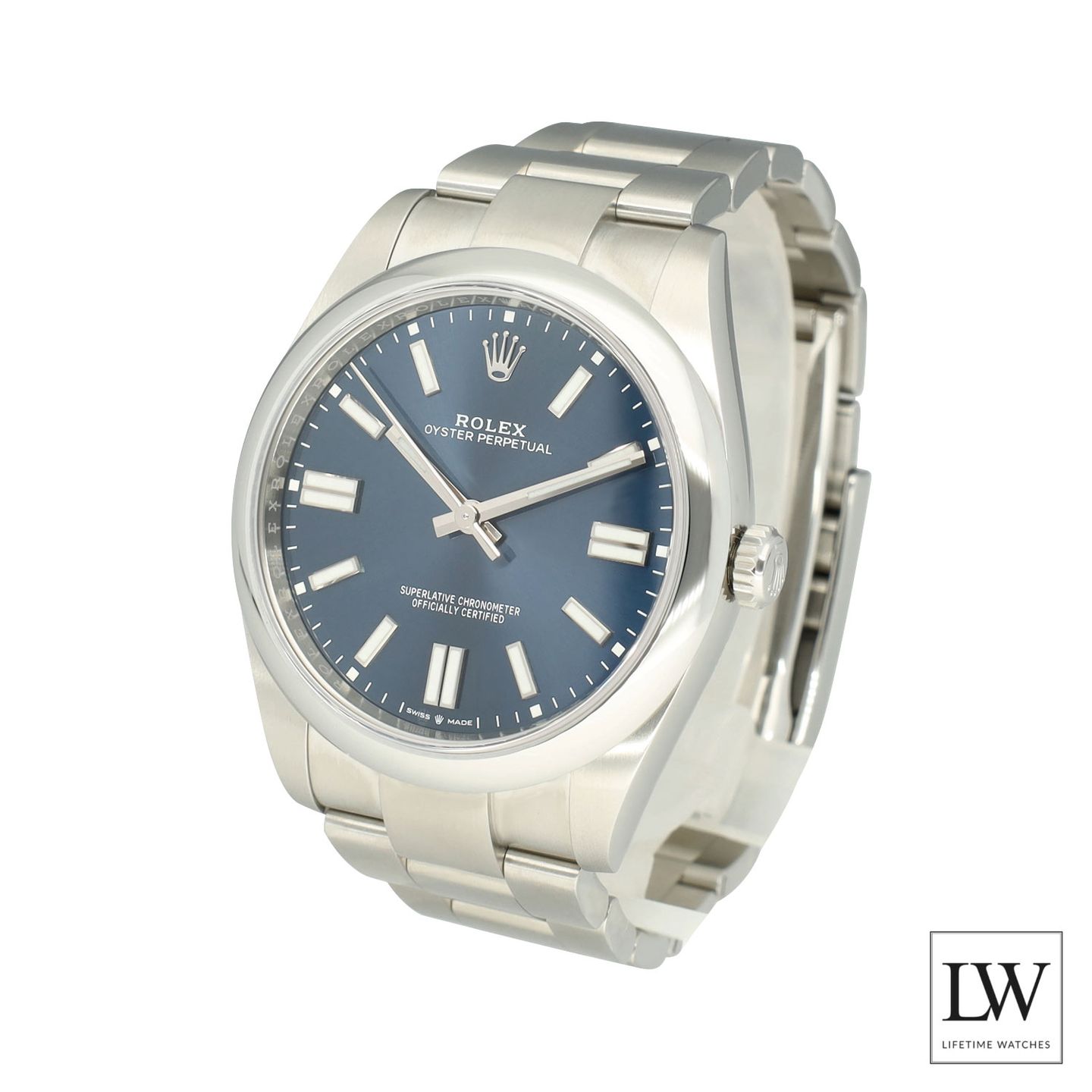 Rolex Oyster Perpetual 41 124300 (2023) - Blue dial 41 mm Steel case (5/8)