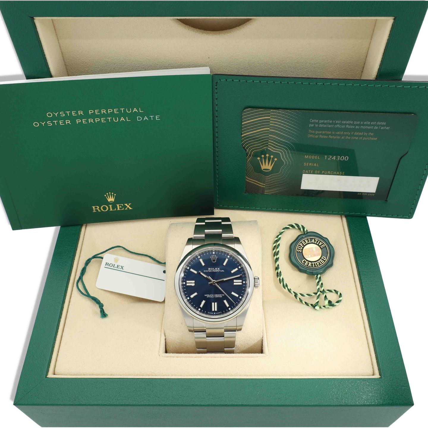 Rolex Oyster Perpetual 41 124300 (2023) - Blue dial 41 mm Steel case (8/8)