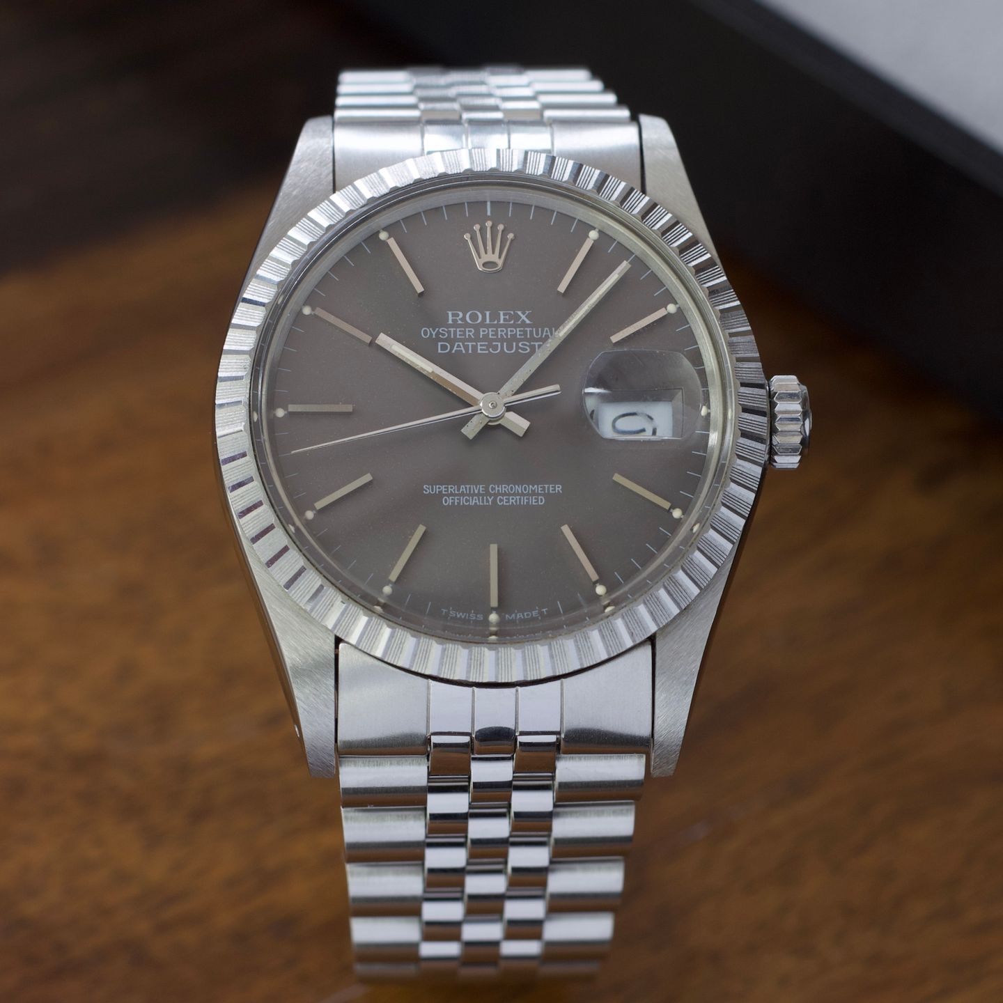 Rolex Datejust 36 16030 (1987) - Grey dial 36 mm Steel case (1/8)