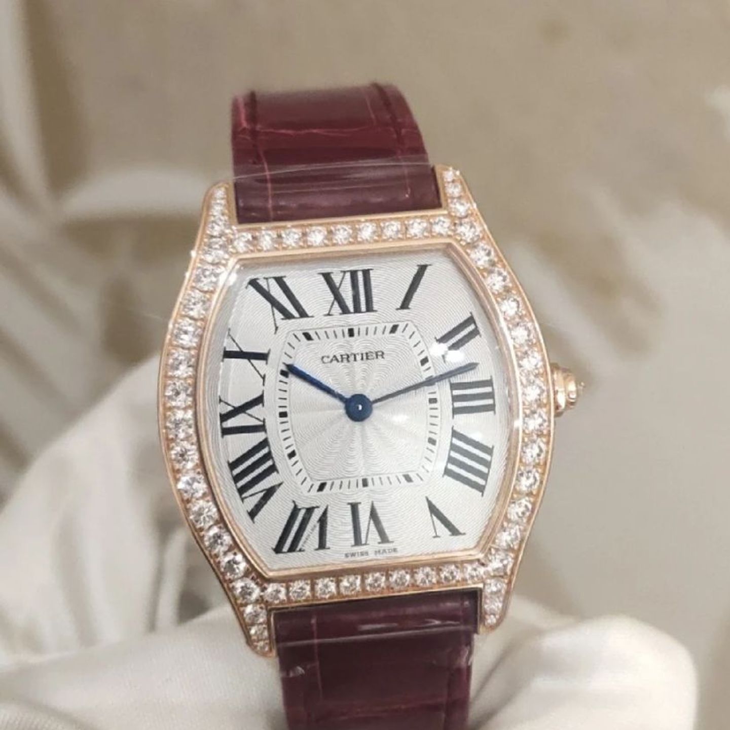 Cartier Tortue WJTO0009 (2023) - Wit wijzerplaat Onbekend Roségoud (1/5)
