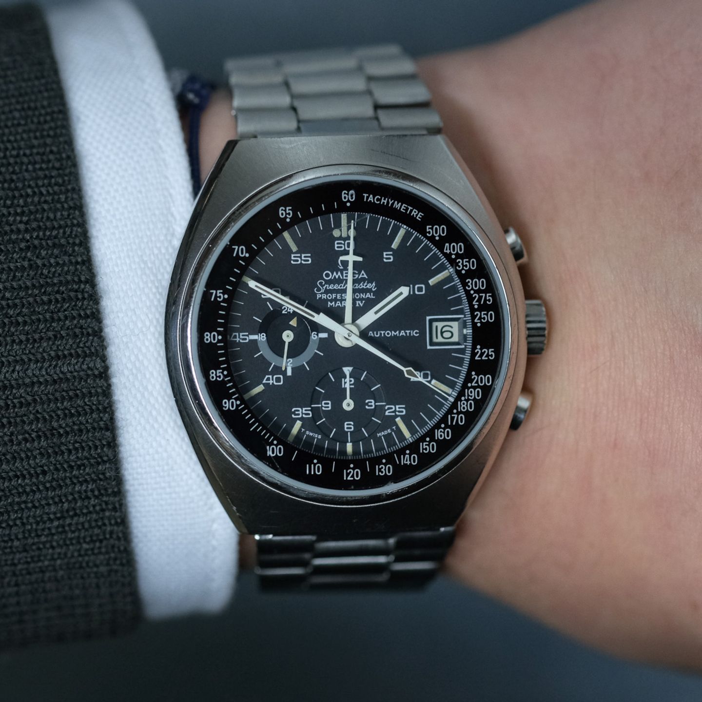 Omega Speedmaster Mark IV 176.009 (1975) - Black dial 42 mm Steel case (1/8)