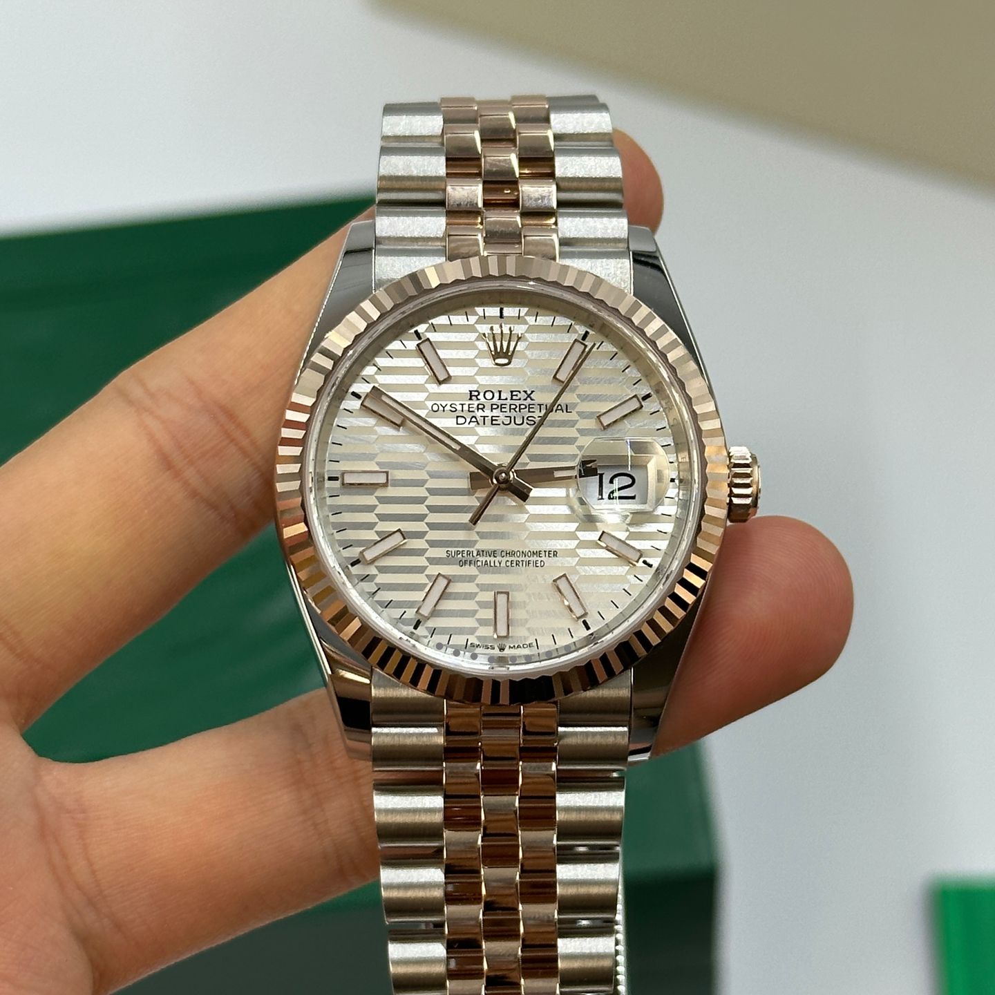 Rolex Datejust 126231 SILVER FLUTED JUB - (6/6)