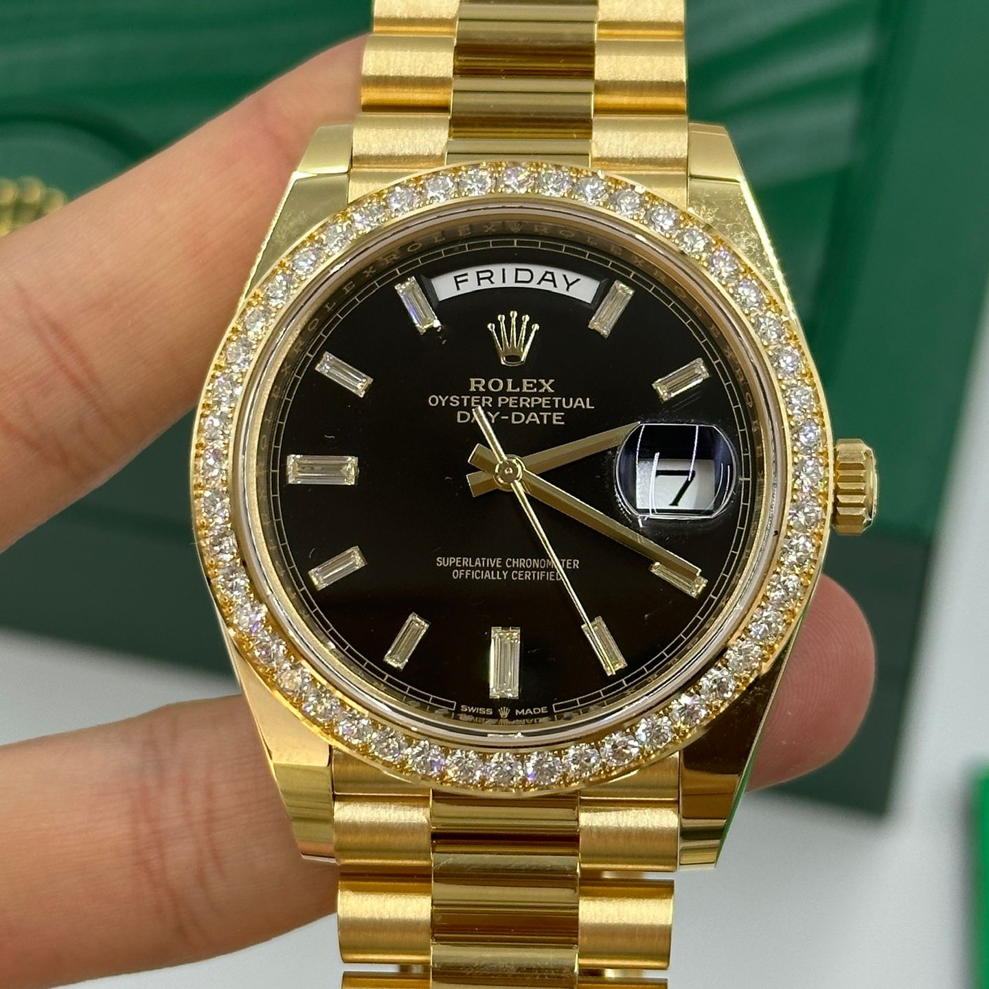 Rolex Day-Date 40 228348 (2019) - Zwart wijzerplaat 40mm Geelgoud (7/8)