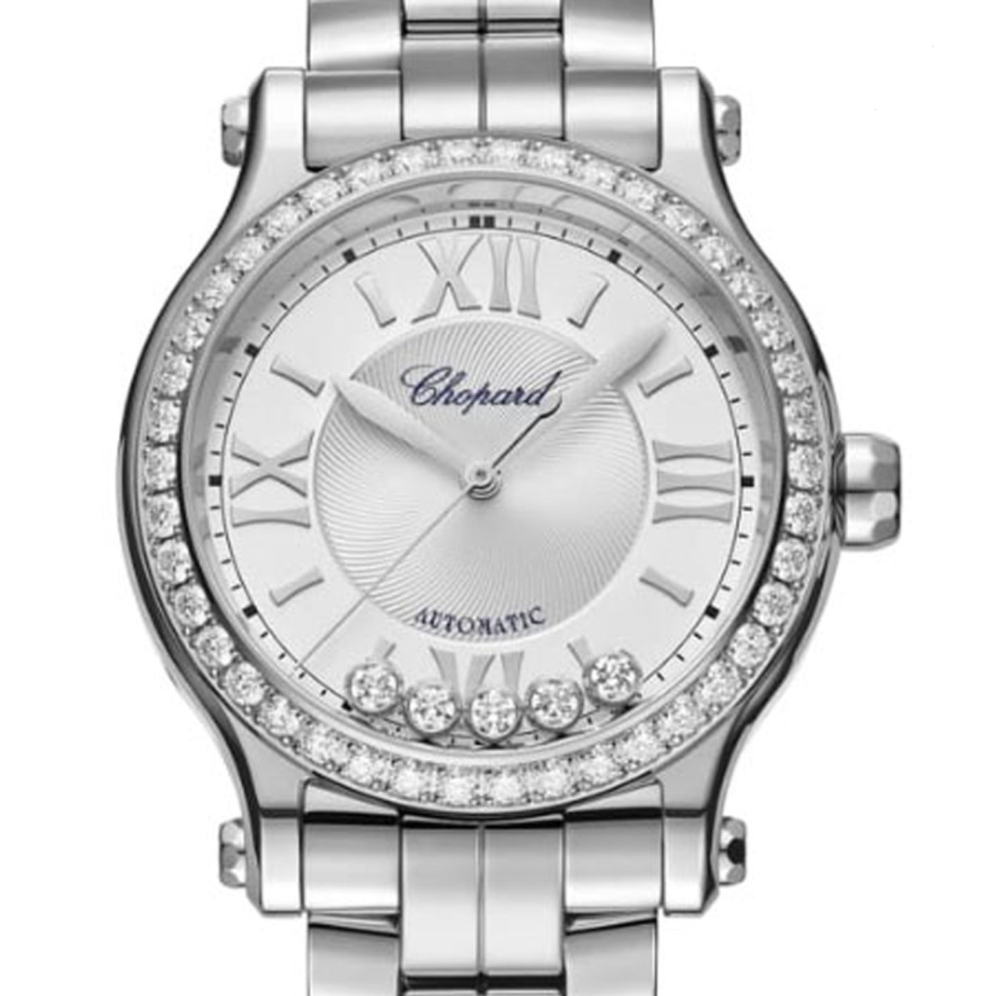 Chopard Happy Sport 278608-3004 (2022) - Zilver wijzerplaat 33mm Staal (1/1)