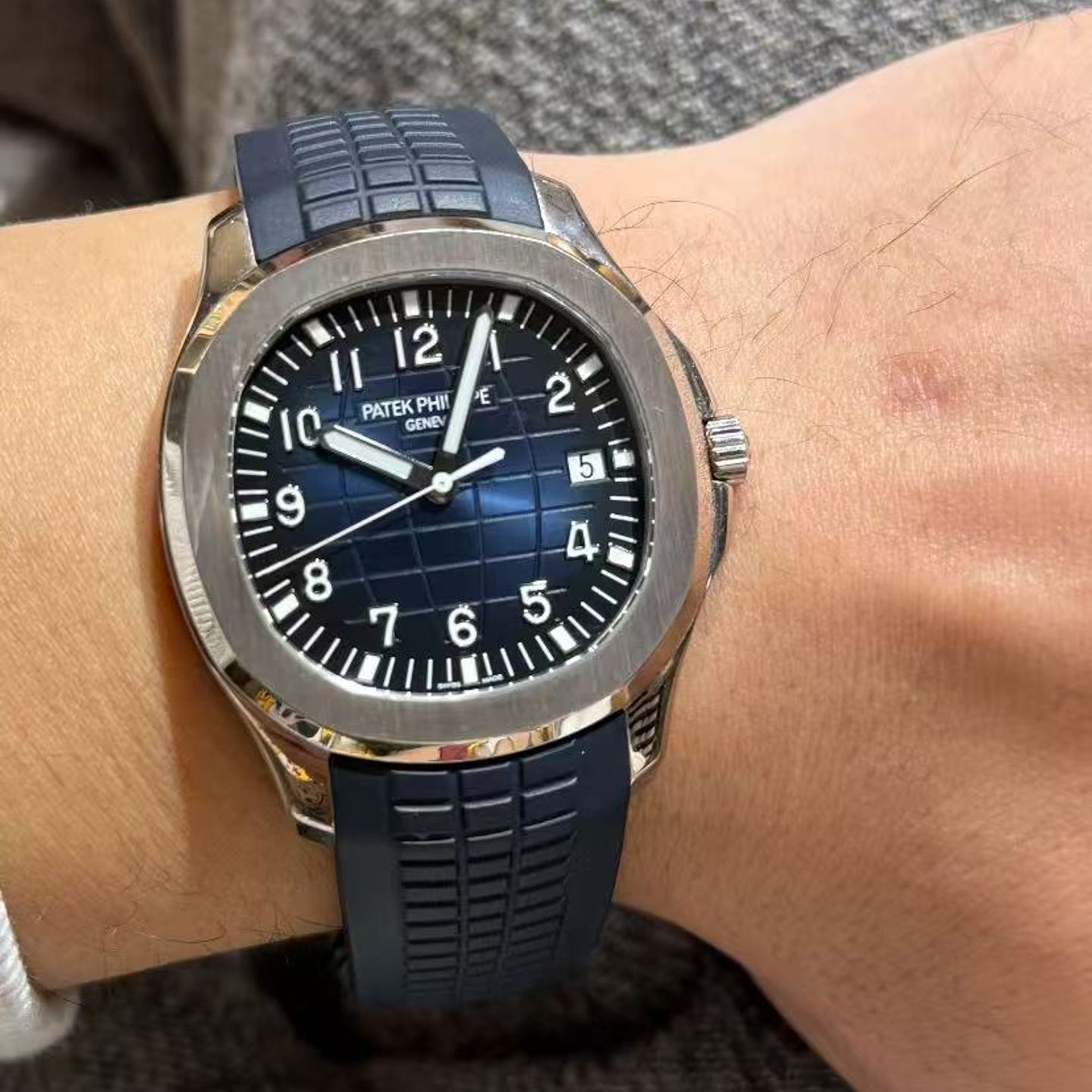 Patek Philippe Aquanaut 5168G-001 (2025) - Blauw wijzerplaat 42mm Witgoud (1/3)